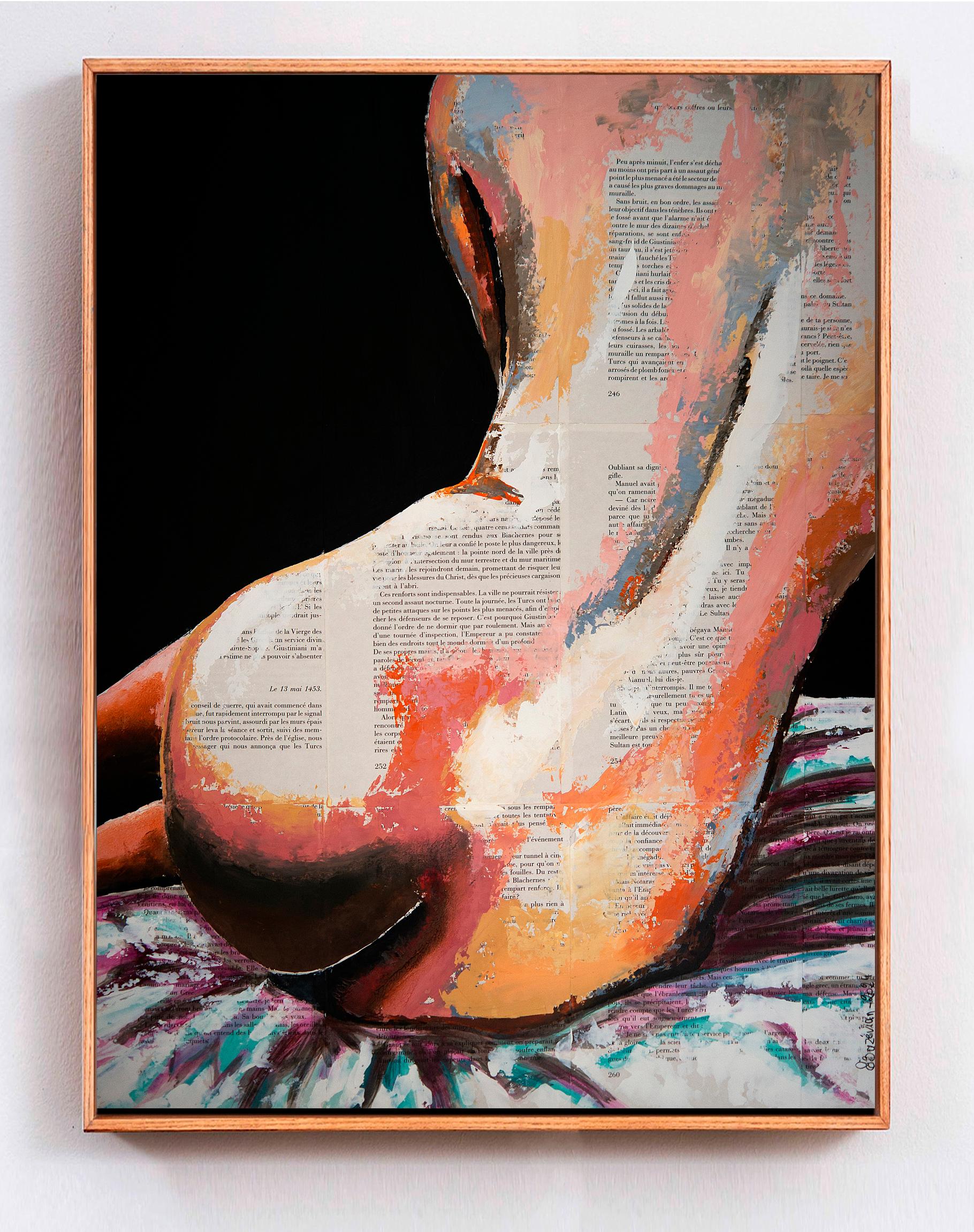 Ritratto Contrebasse d'ingres Scuola francese Impressionista Pop 243 PRONTO DA APPENDERE - Painting di bazevian