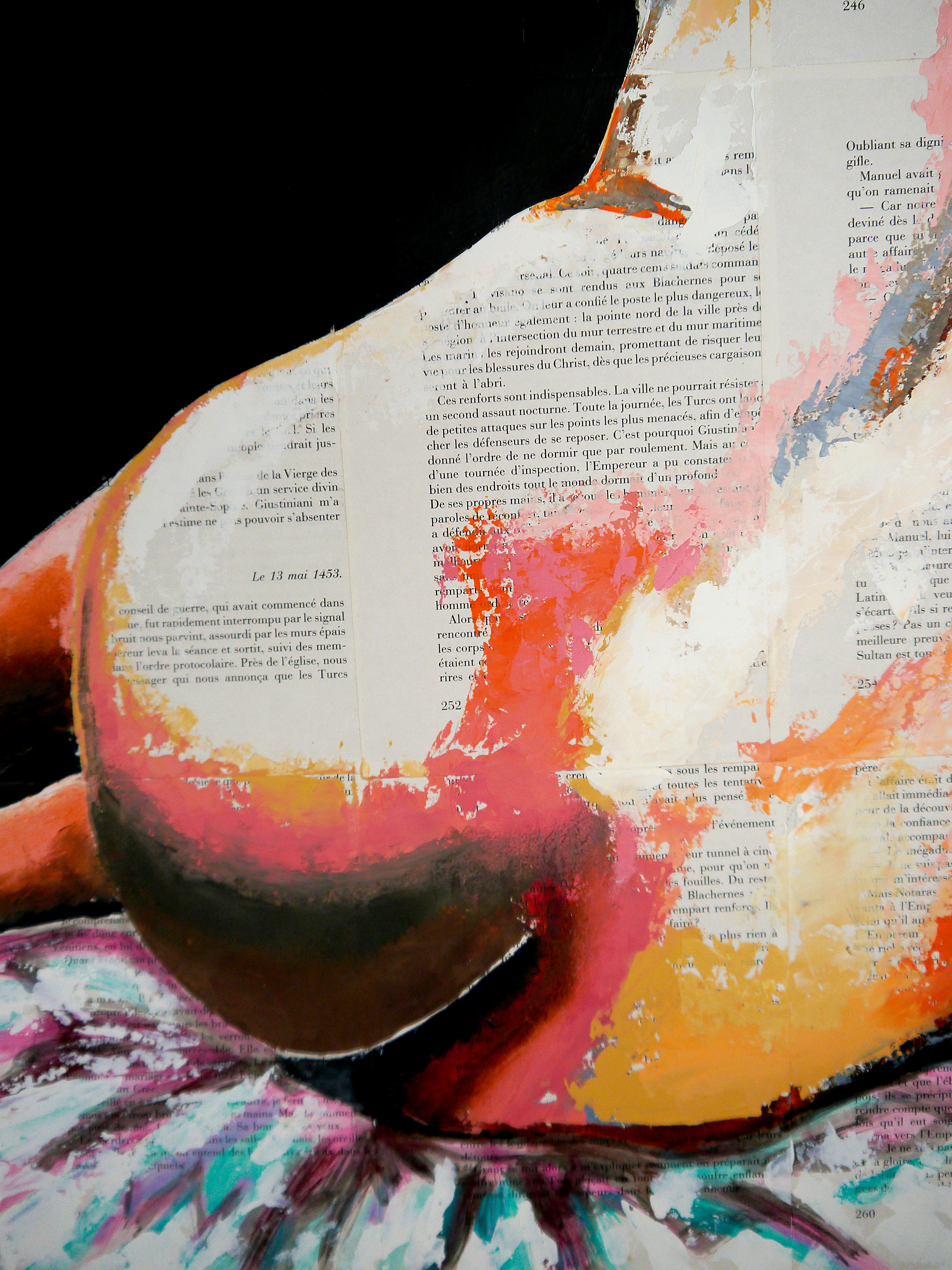 Ritratto Contrebasse d'ingres Scuola francese Impressionista Pop 243 PRONTO DA APPENDERE in vendita 1