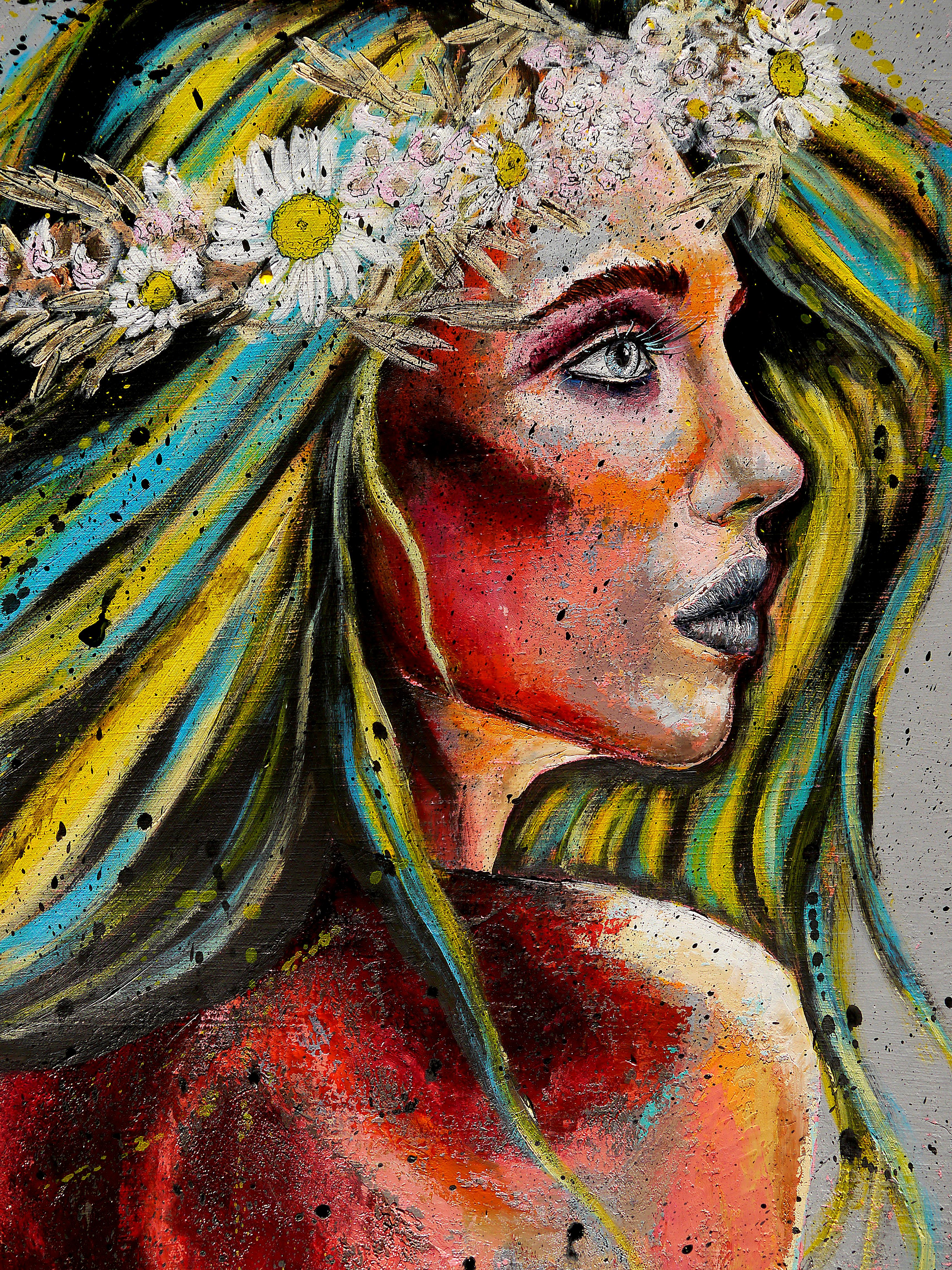 Ritratto De guerres lasses Scuola francese Impressionista Pop 126 PRONTO DA APPENDERE - Painting Tonalismo di bazevian