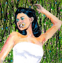 Retrato La Dormante Escuela Francesa Impresionista Pop 231 LISTO PARA COLGAR