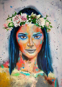 Portrait Living Yugen French School Impressionist Pop 122 READY TO HANG