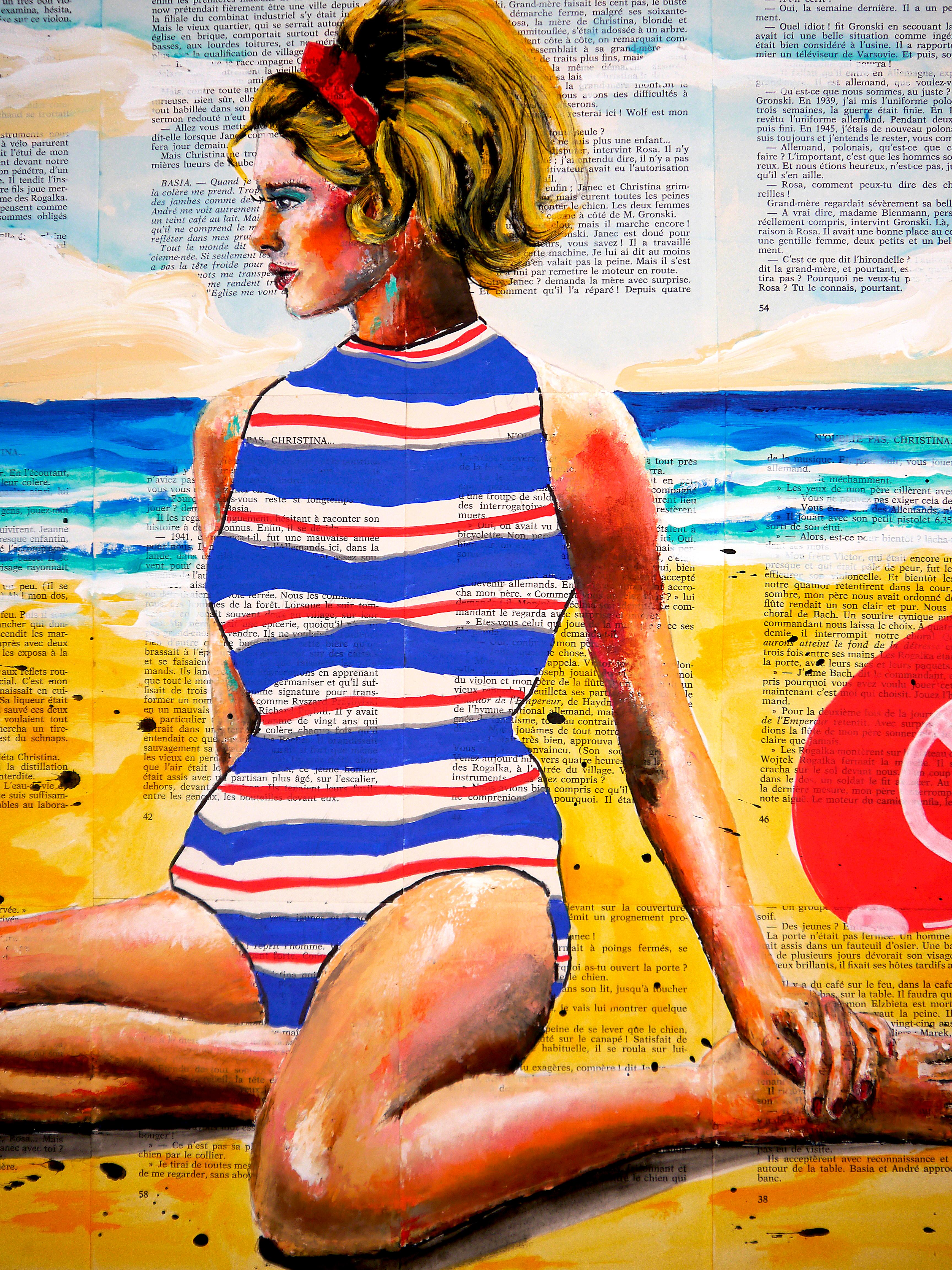 Ritratto Ou veux tu que je... Scuola francese impressionista Pop 246 PRONTO DA APPENDERE in vendita 5