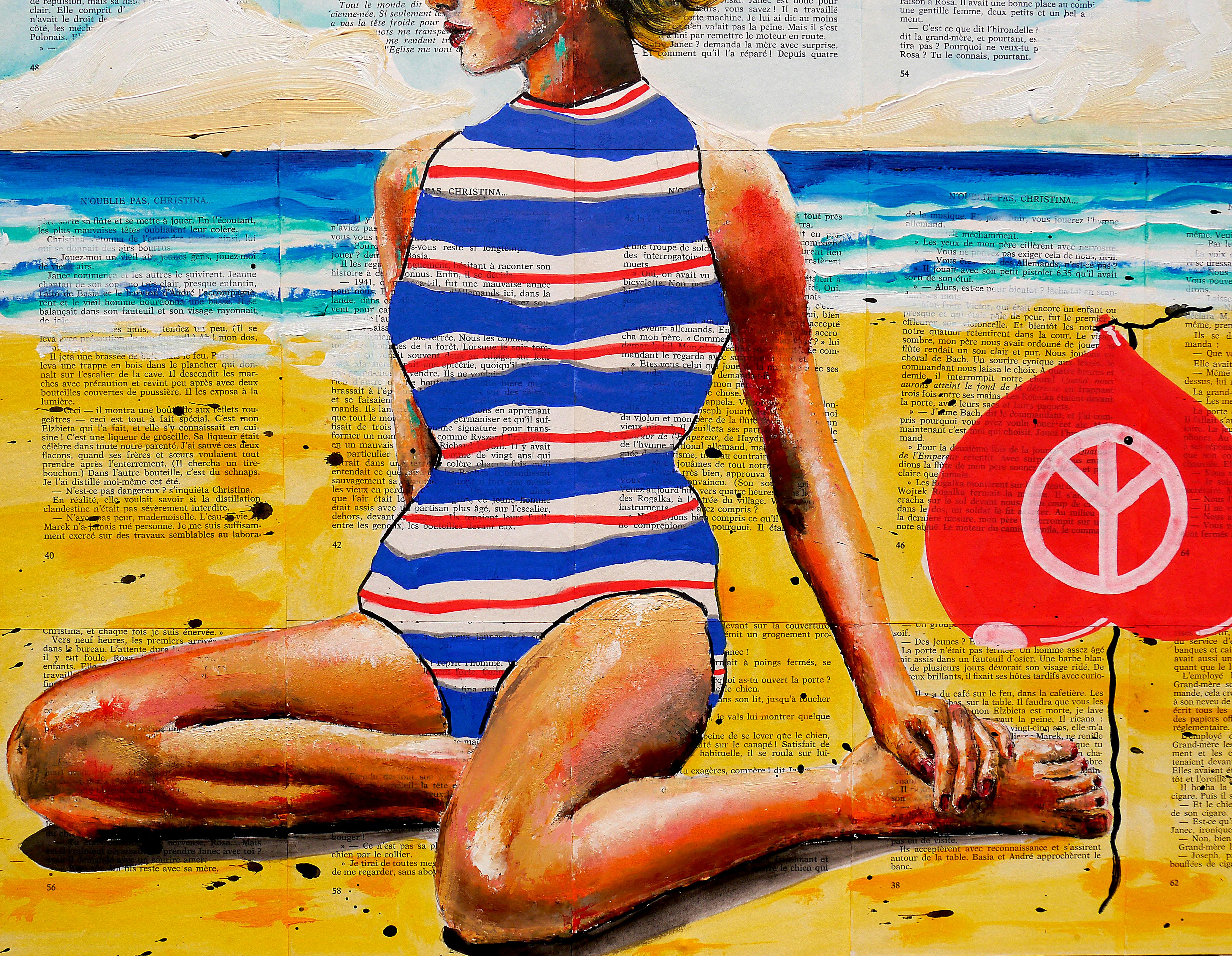 Ritratto Ou veux tu que je... Scuola francese impressionista Pop 246 PRONTO DA APPENDERE in vendita 4