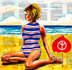 Retrato Ou veux tu que je... Escuela Francesa Impresionista Pop 246 LISTO PARA COLGAR