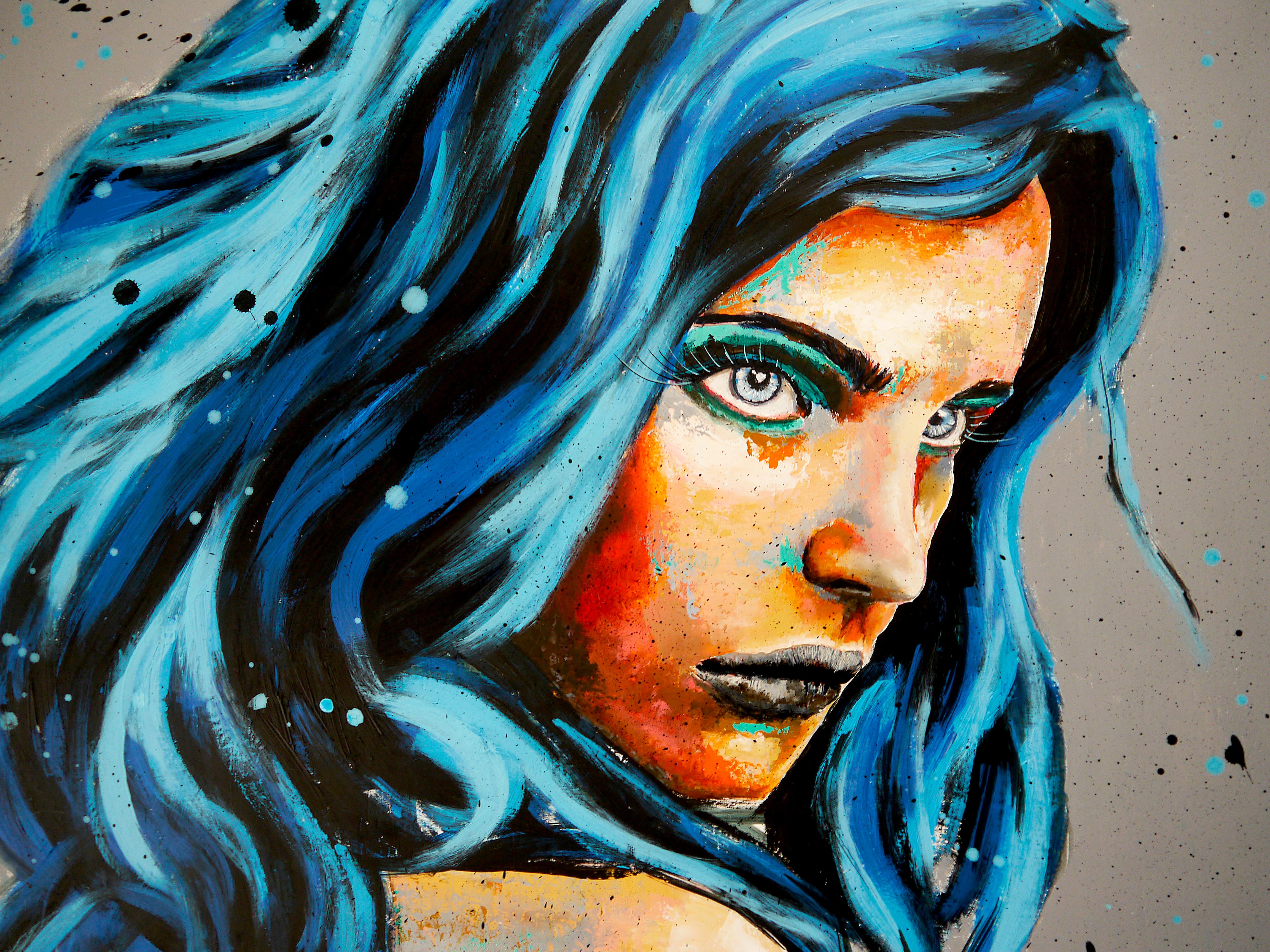 Ritratto PS 249 Scuola francese La tempesta di grandine ha colpito i bambini - Painting di bazevian