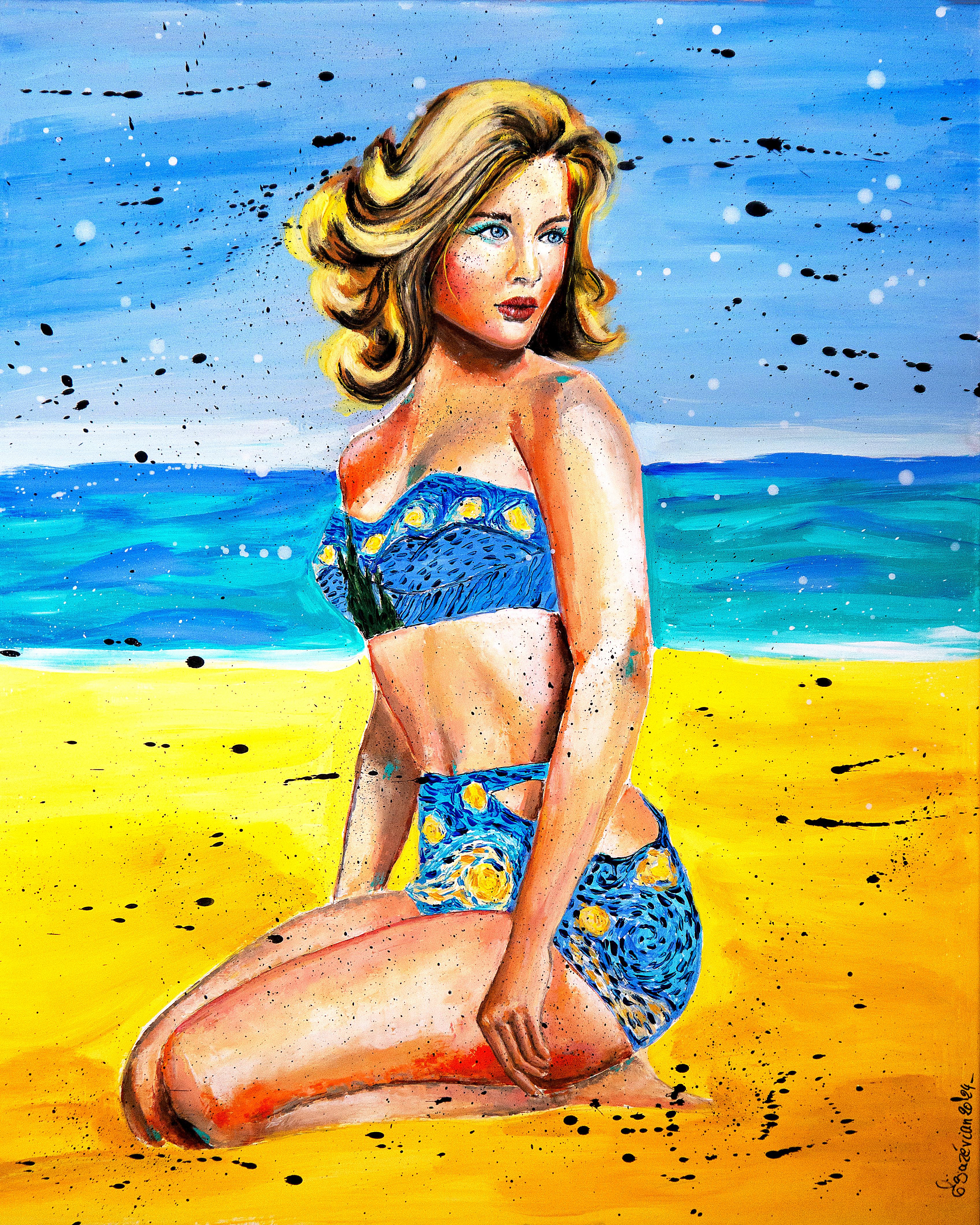 Retrato Noche estrellada Van Gogh Escuela francesa Impresionista Pop 240 LISTO PARA COLGAR