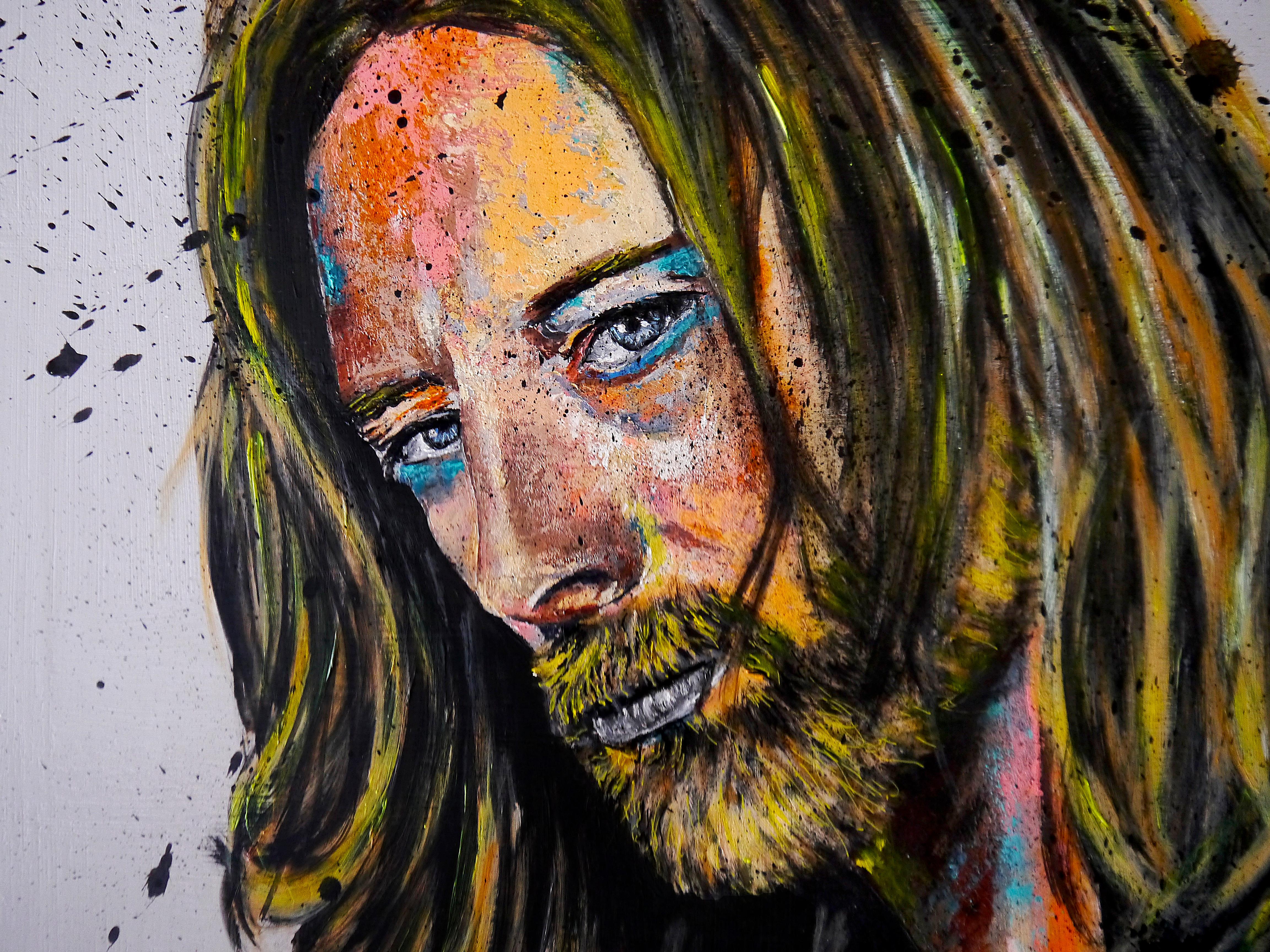 Ritratto Thom Yorke Scuola francese Radiohead PRONTO ALL'APPESA Chut les Barbizons! - Painting Tonalismo di bazevian