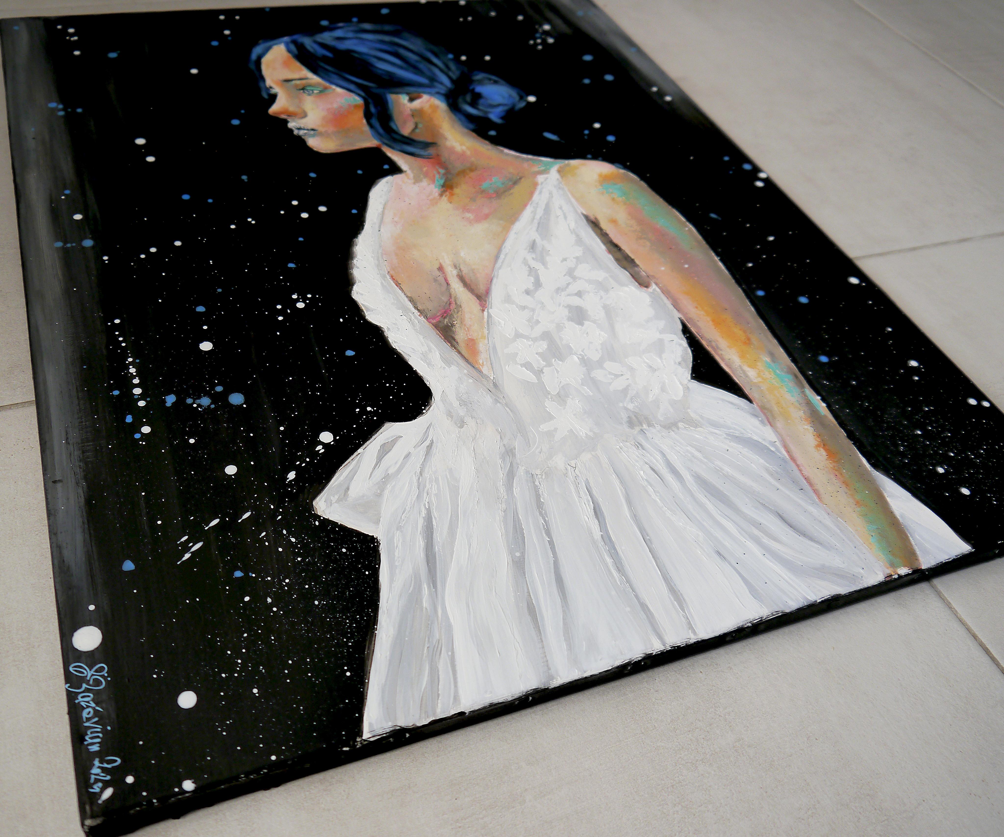 ¡PS 250 El Retrato de la Novia Nocturna -Chut les Barbizons! Listo para colgar la escuela de francés en venta 3