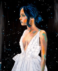 PS 250 The Night Bride Portrait -Chut les Barbizons! Ready to Hang French School