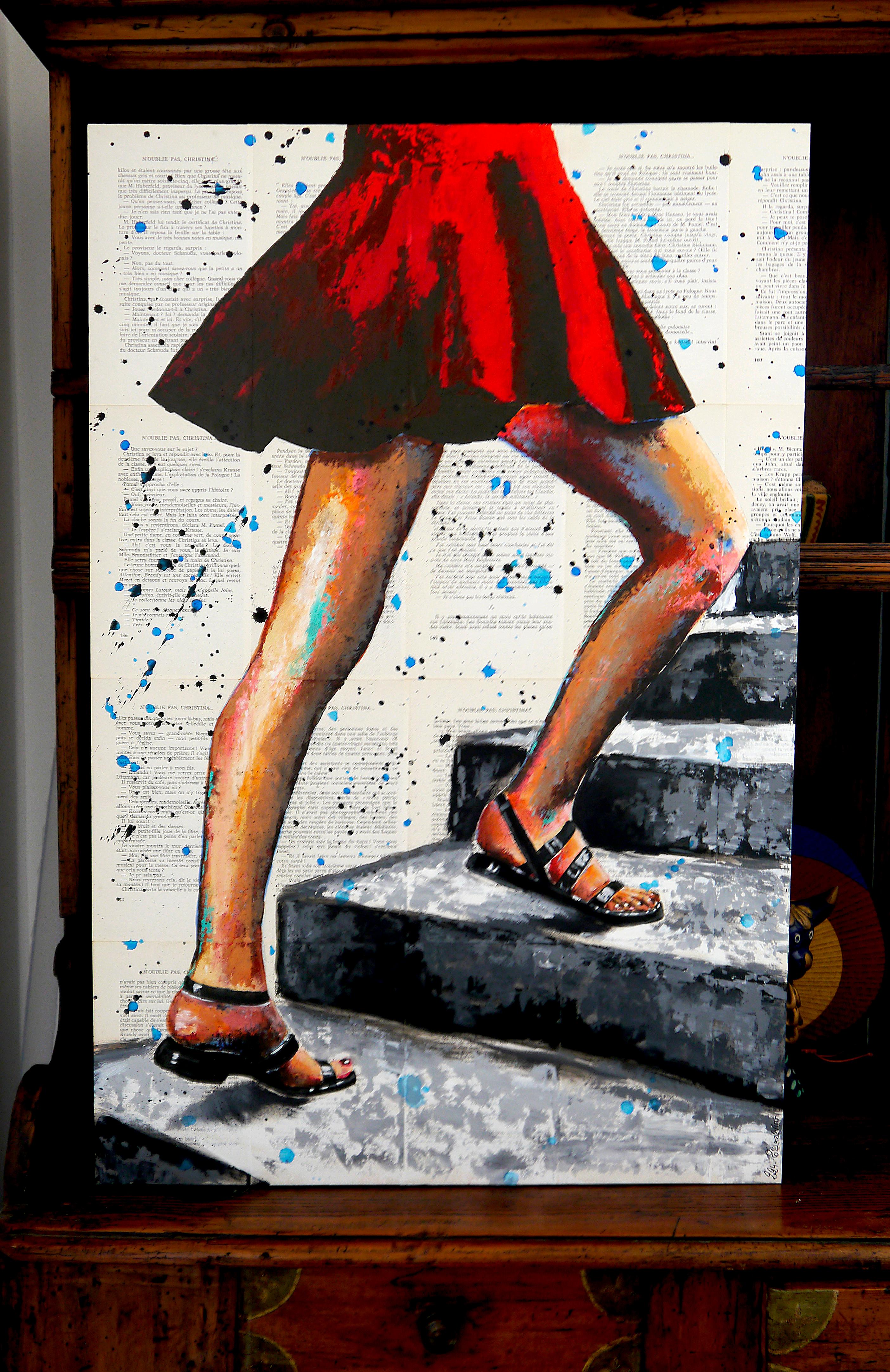 ¡Escalera al cielo Impresionista - ESCUELA FRANCESA - Chut les Barbizons! - Painting de bazevian