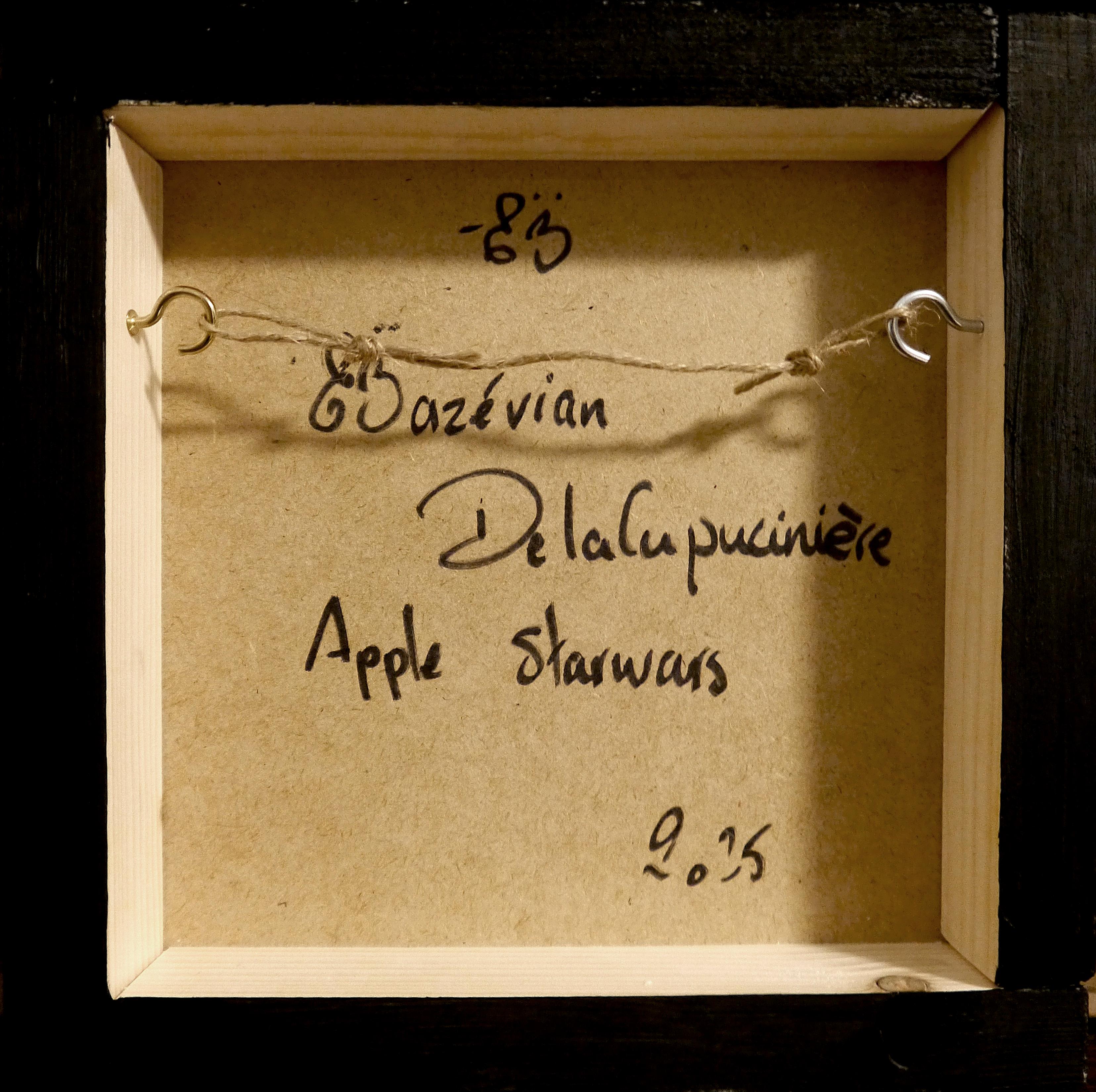 Natura morta  - SCUOLA FRANCESE - Apple Starwars Chut les Barbizons! in vendita 4