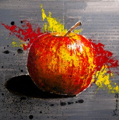 Stilleben  - FRANZÖSISCHE SCHULE - Apple Starwars Chut les Barbizons!