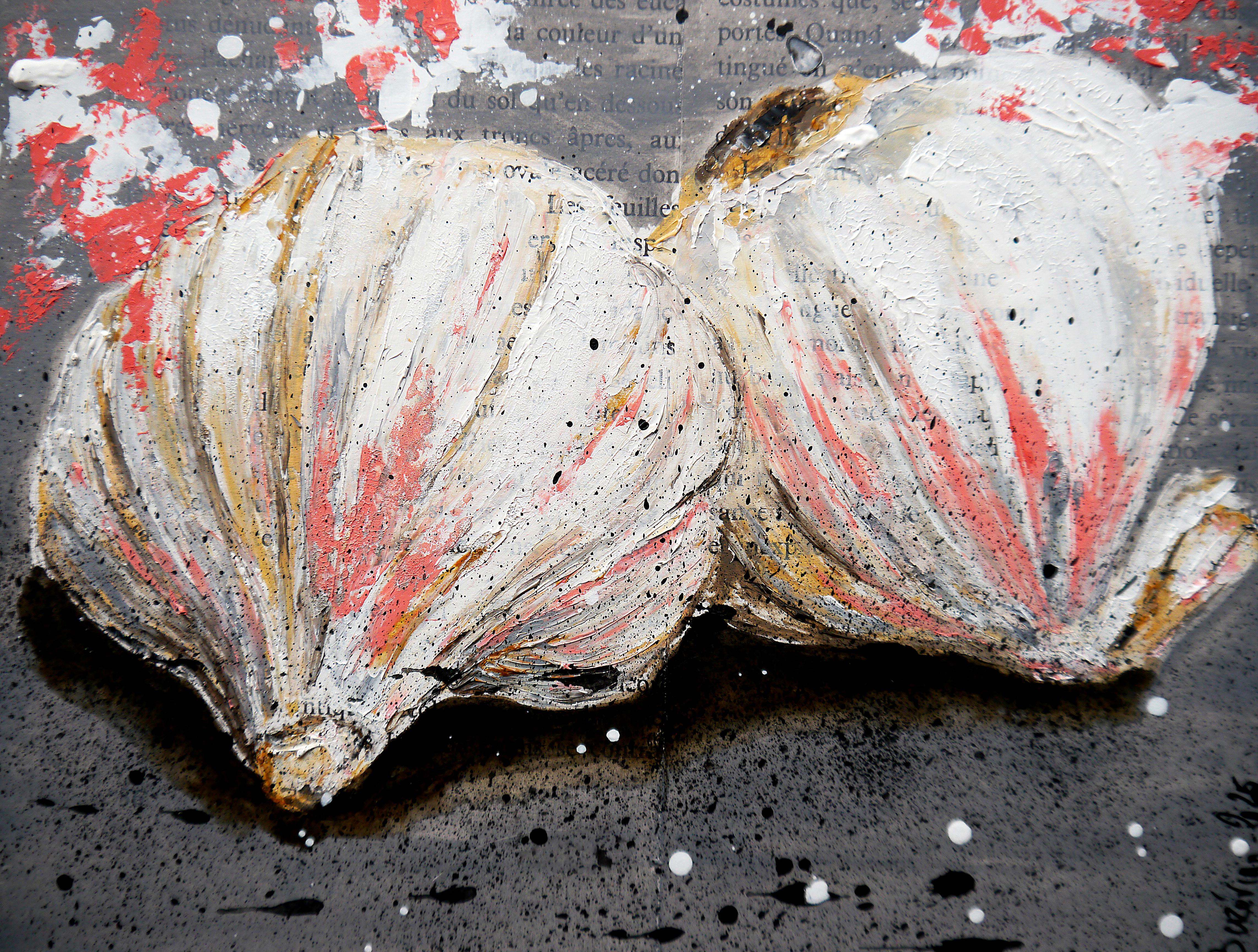 ⭐Garlic Starwars ⭐

Este cuadro sigue el mismo estilo expresivo y semiabstracto que los anteriores, con una representación texturada y dinámica del ajo.

⏩Tema y Composición⏪
El cuadro presenta dos bulbos de ajo enteros colocados muy juntos, creando