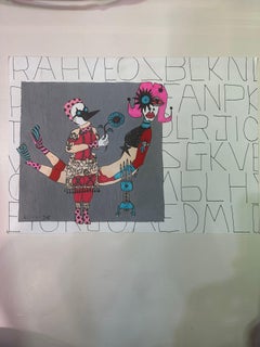 Bazooka Joe Untitled Acrylic on Paper