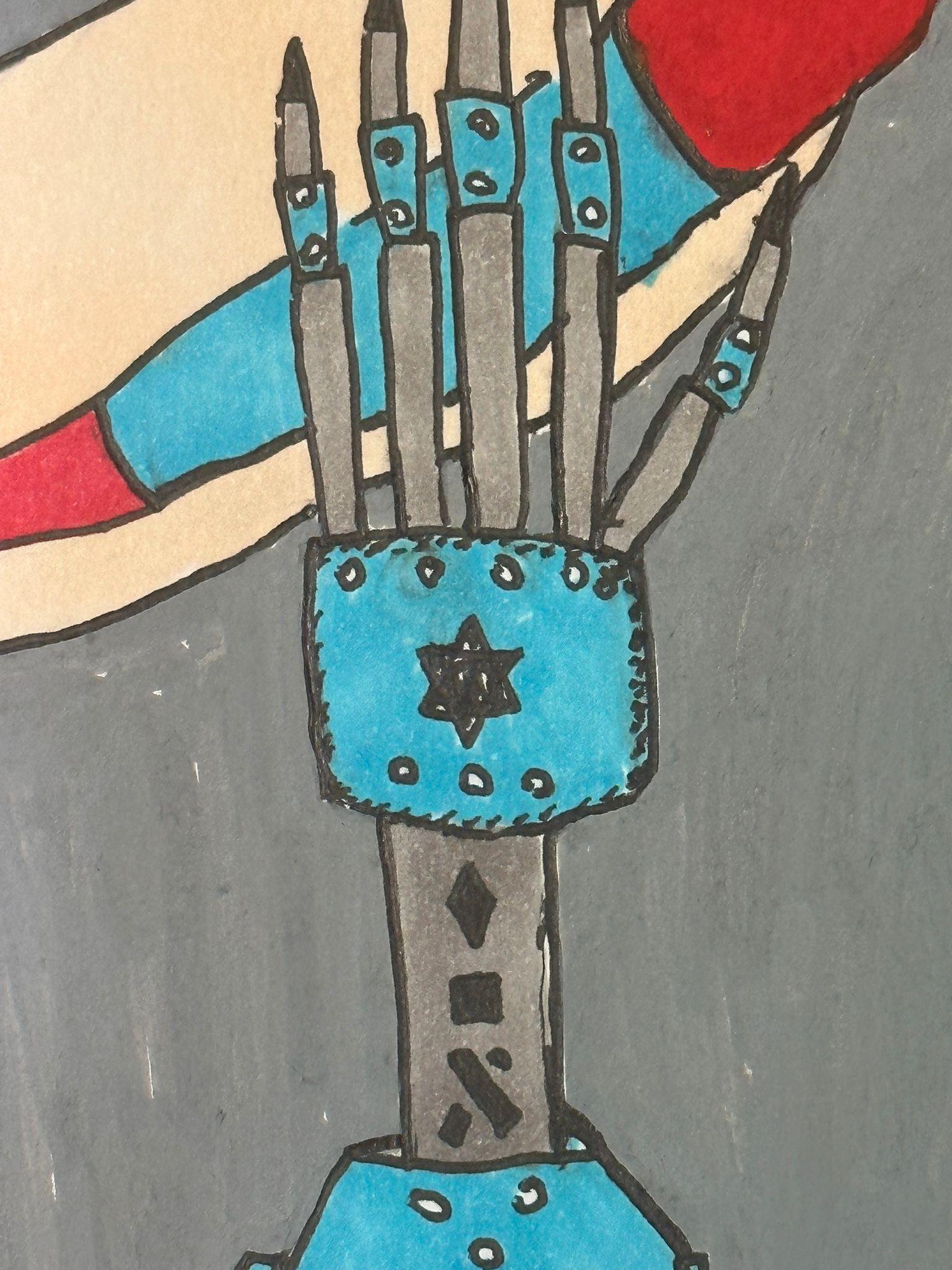 Contemporary Bazooka Joe Untitled Acrylic on Paper For Sale