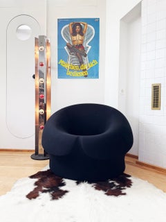 B&B / B&C Italia Up3 Up 2000 Series Arm Chair in Black by Gaetano Pesce