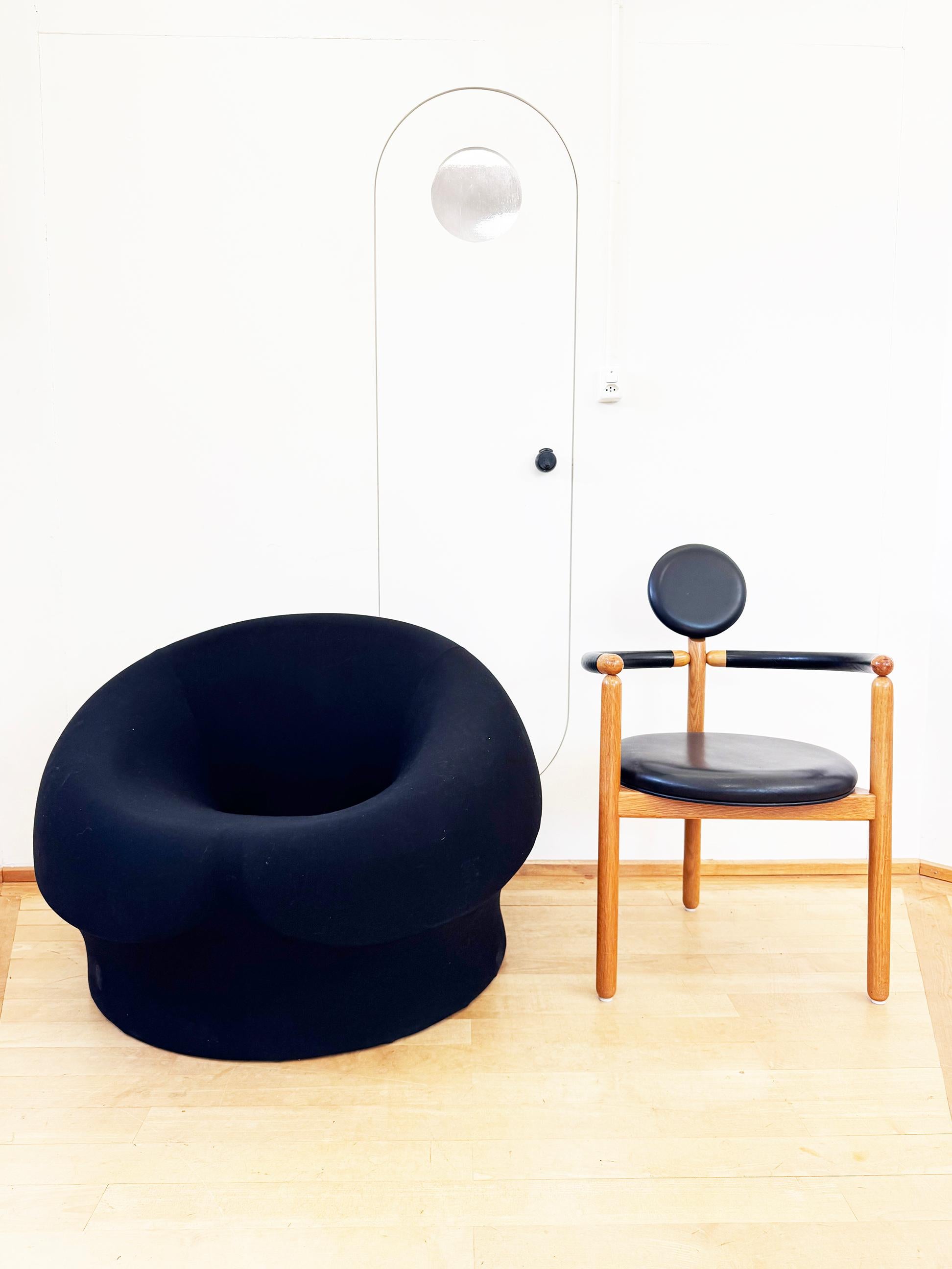 B&B / B&C Italia Up3 Up 2000 Serie Sessel in Schwarz von Gaetano Pesce (Mitte des 20. Jahrhunderts) im Angebot