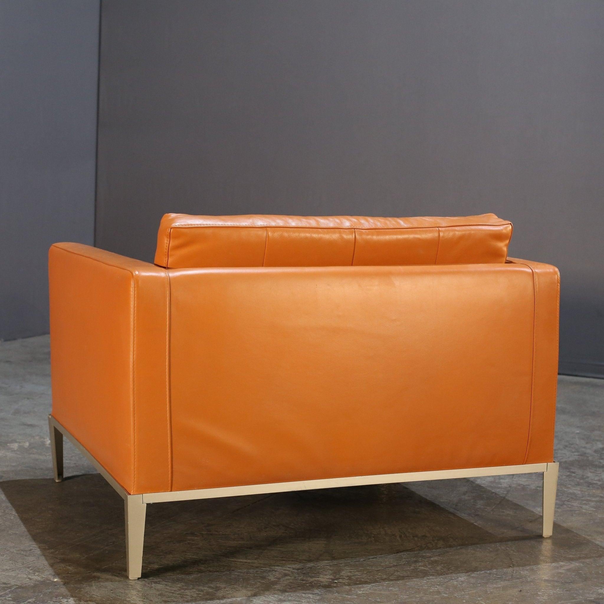 Metal B&B Italia AC Lounge Armchair by Antonio Citterio