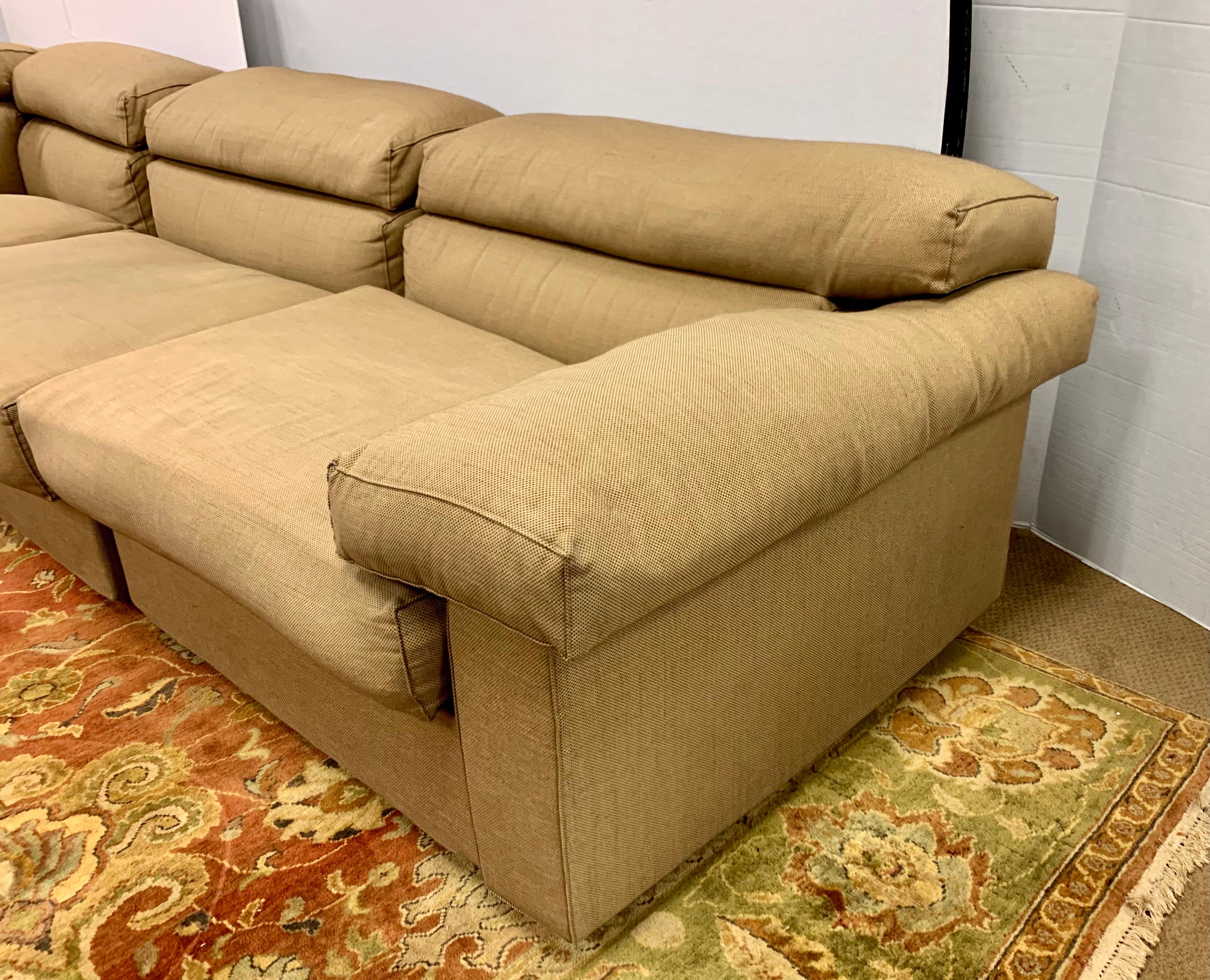B&B Italia Afra & Tobia Scarpa Modular Erasmo 4-Piece Sectional Sofa Made Italy 6
