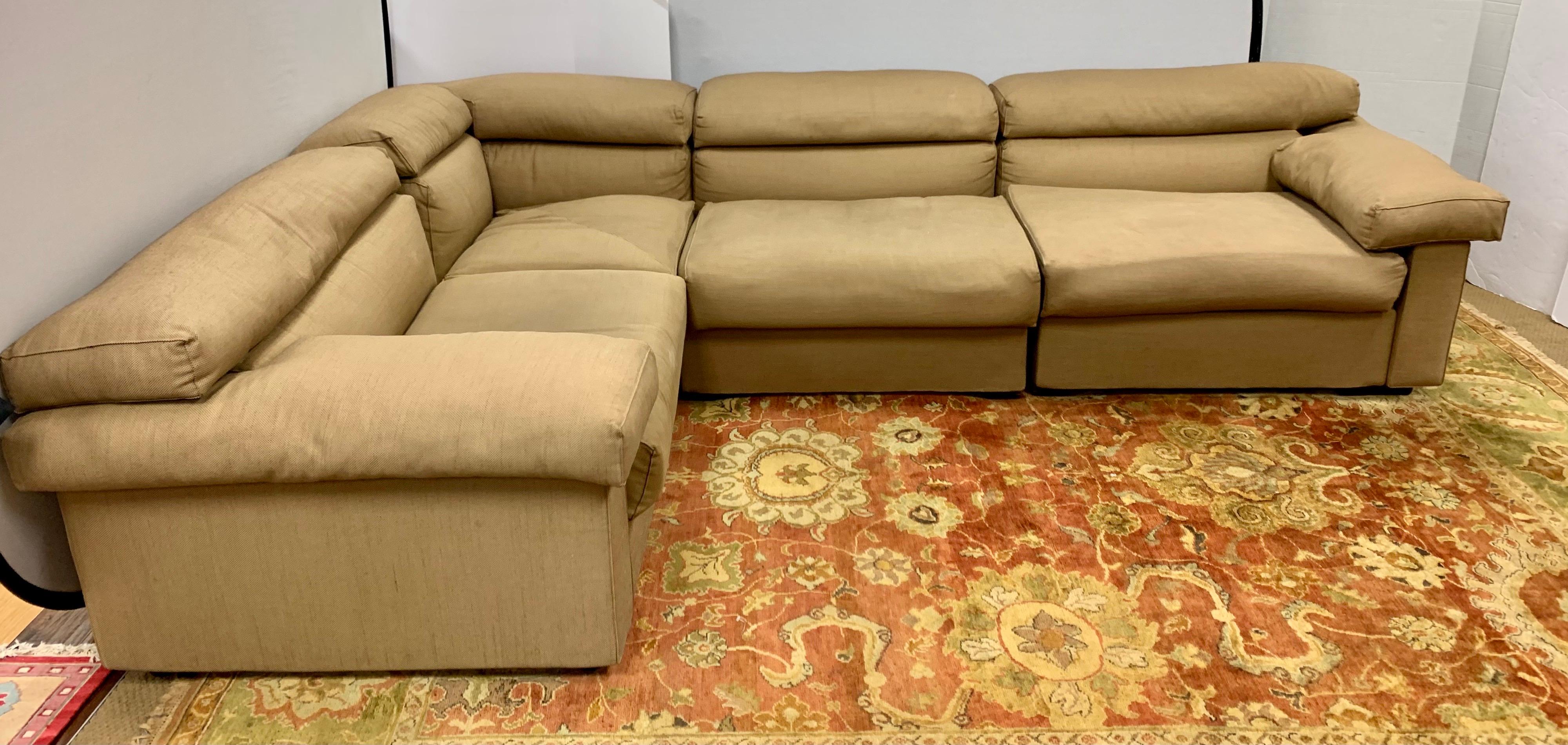 B&B Italia Afra & Tobia Scarpa Modular Erasmo 4-Piece Sectional Sofa Made Italy 7