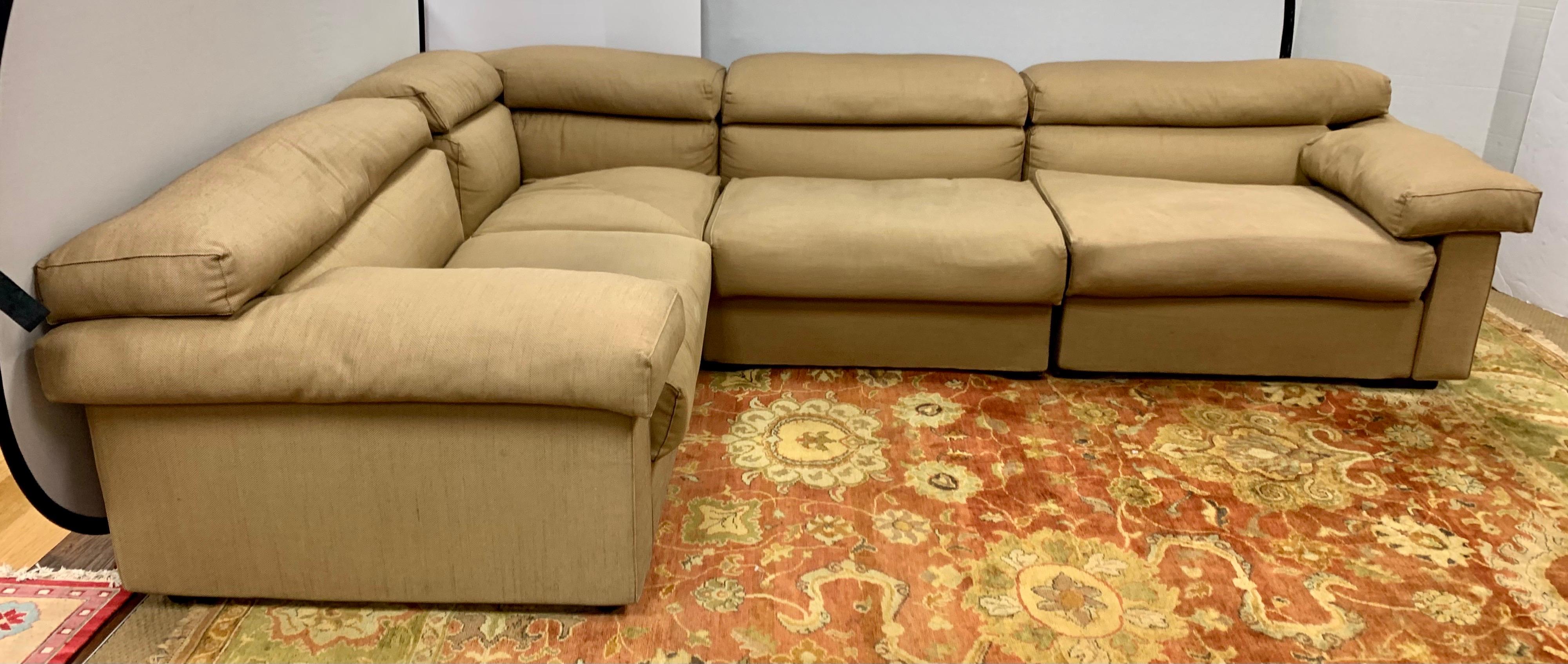 B&B Italia Afra & Tobia Scarpa Modular Erasmo 4-Piece Sectional Sofa Made Italy 1