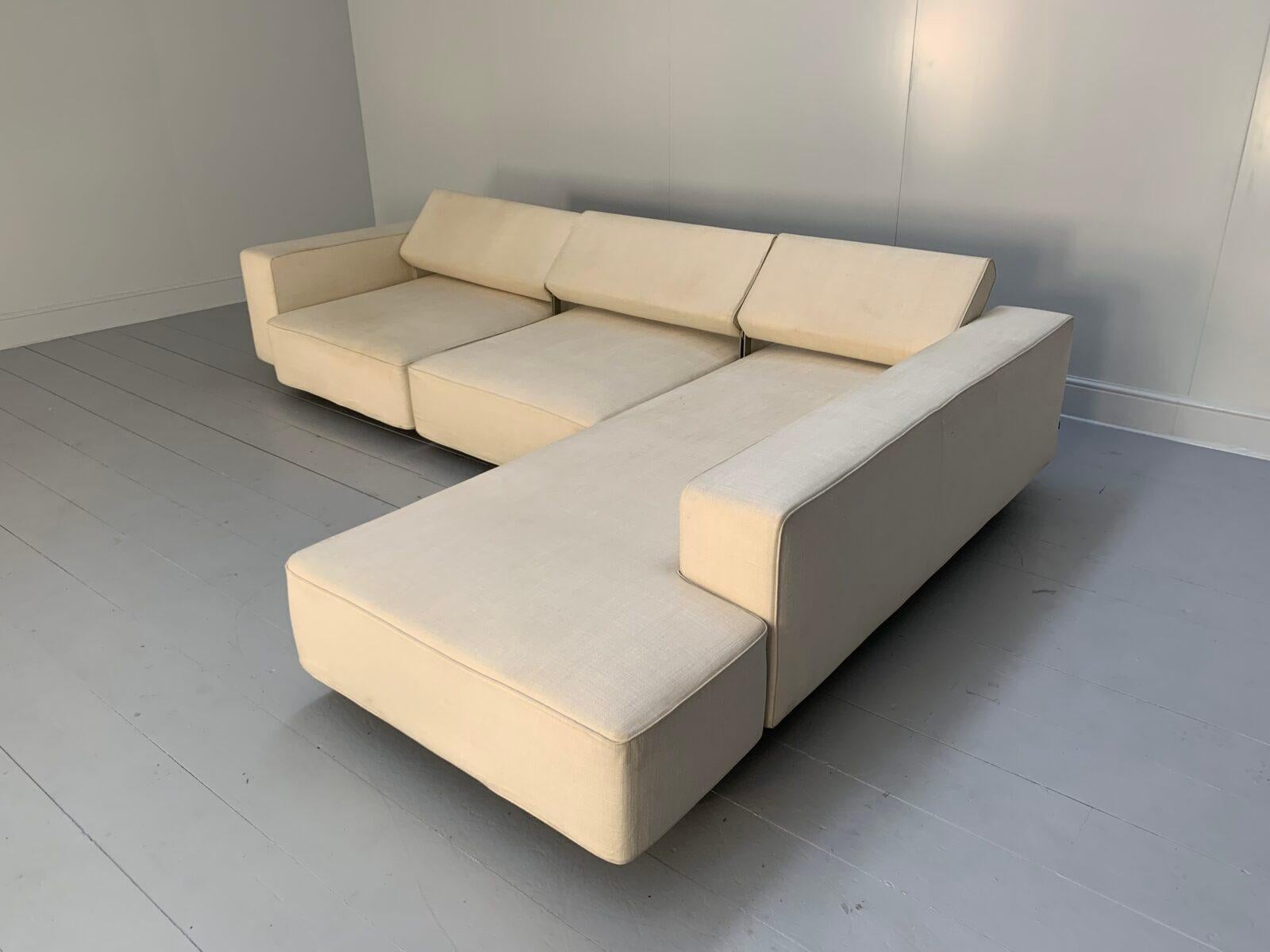B&B Italia “Andy '13” L-Shape Sofa - In Neutral Fabric For Sale 3