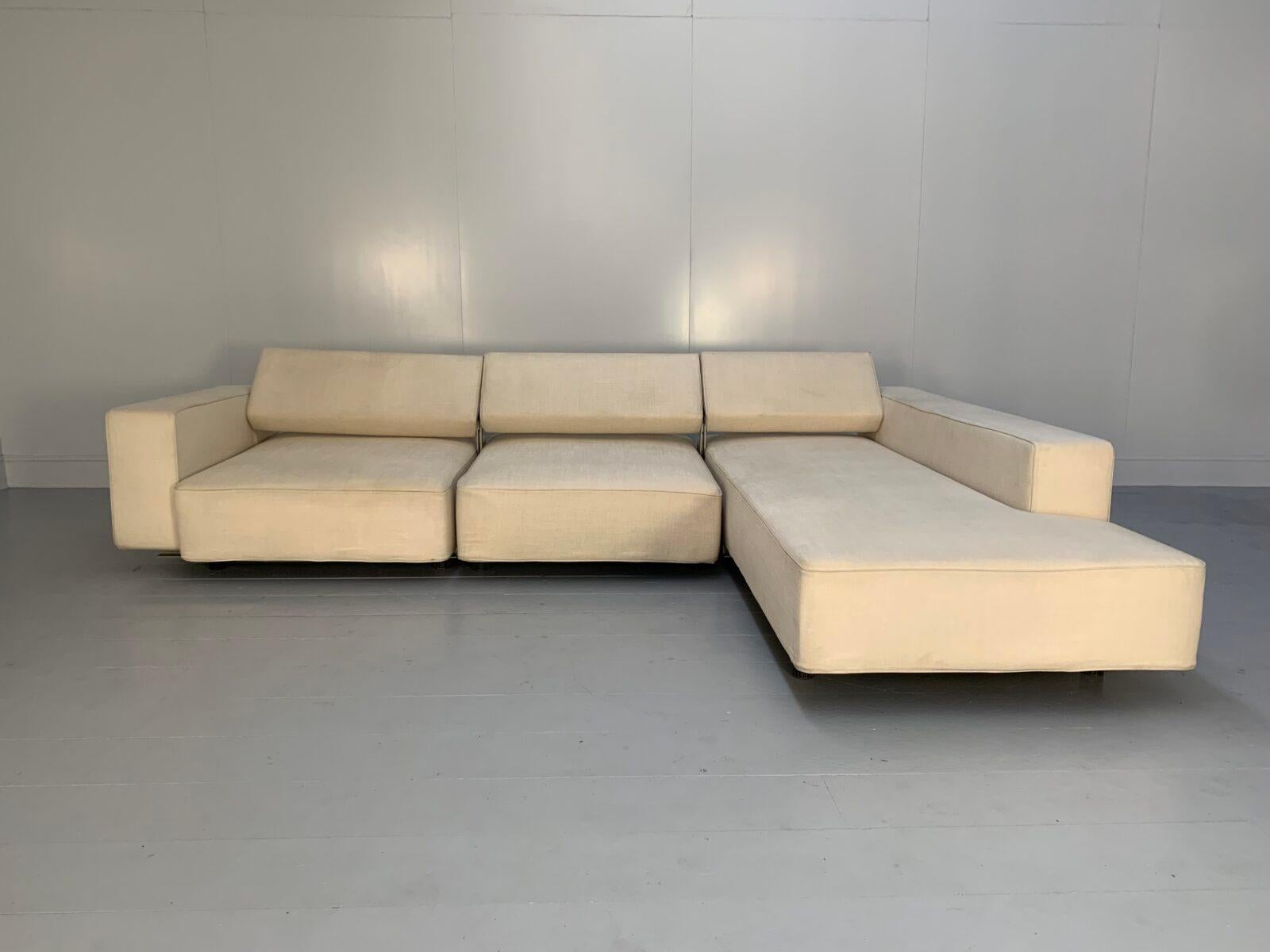 B&B Italia “Andy '13” L-Shape Sofa - In Neutral Fabric For Sale 5