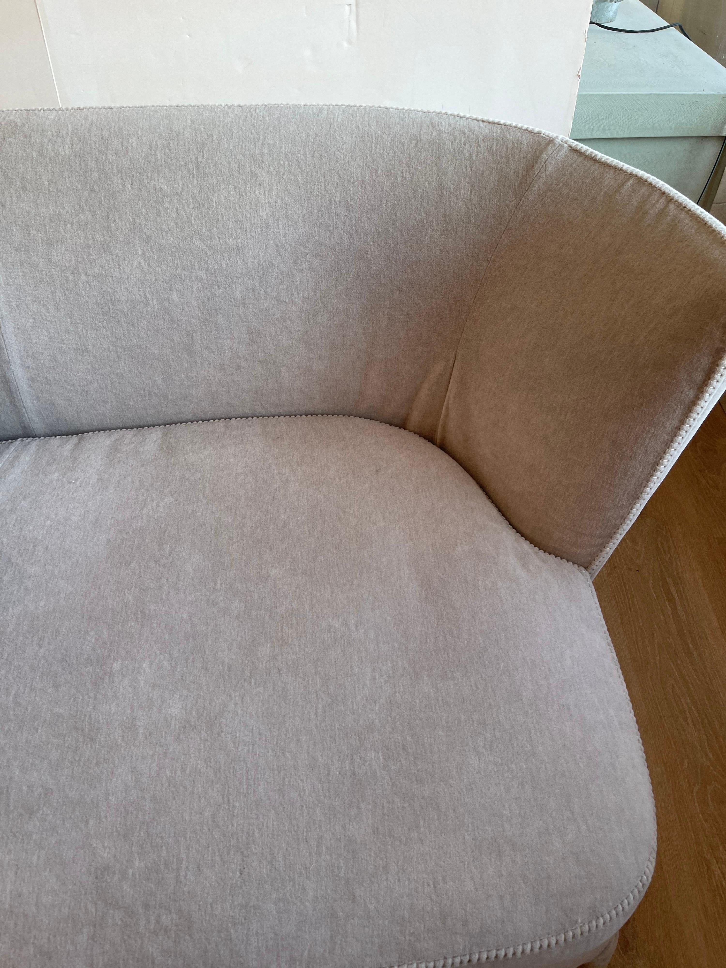 B&B Italia Antonio Citterio 2010 Mohair Maxalto Febo Loveseat Sofa 4