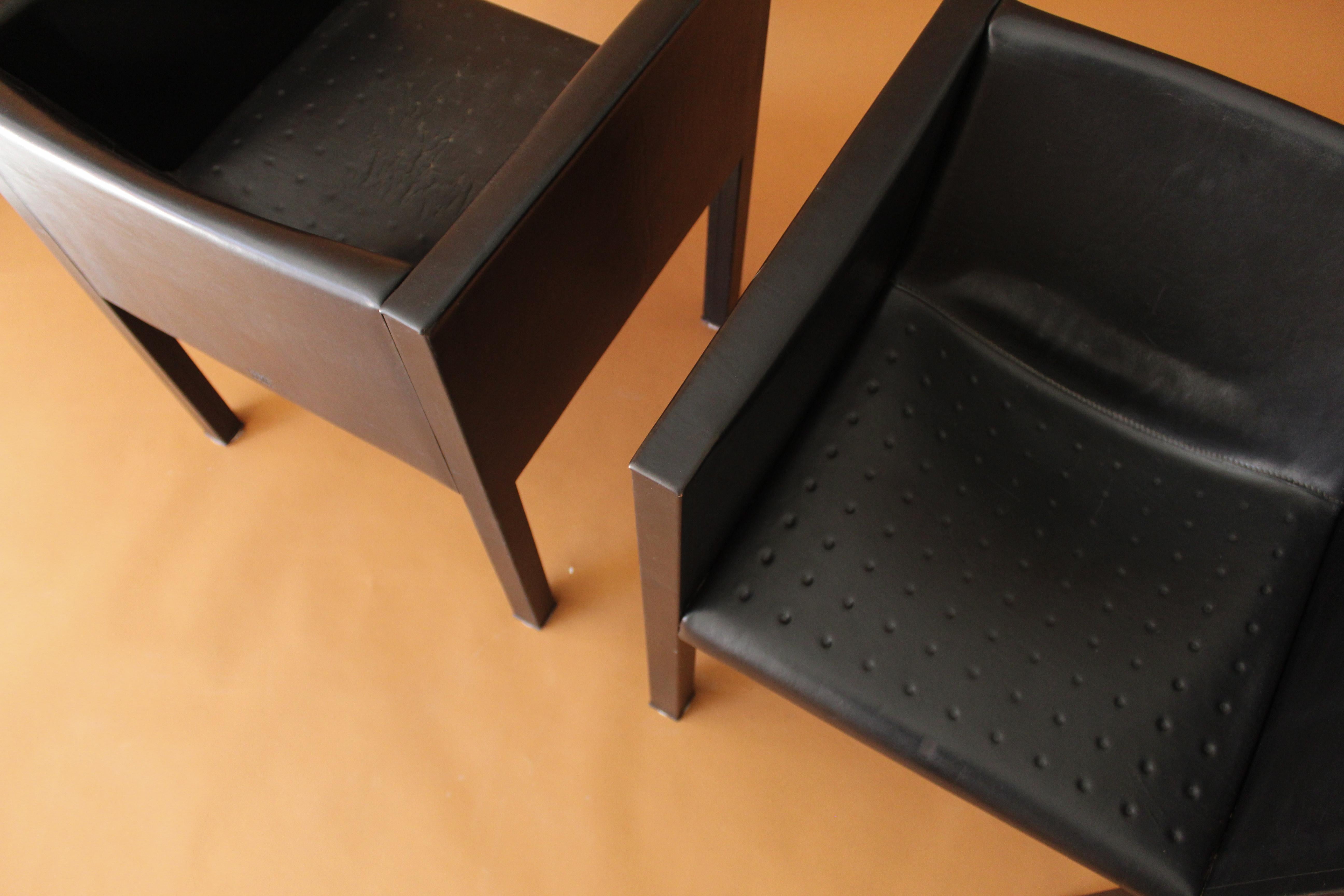 B&B Italia Arm Chairs Attributed to Mario Bellini 4
