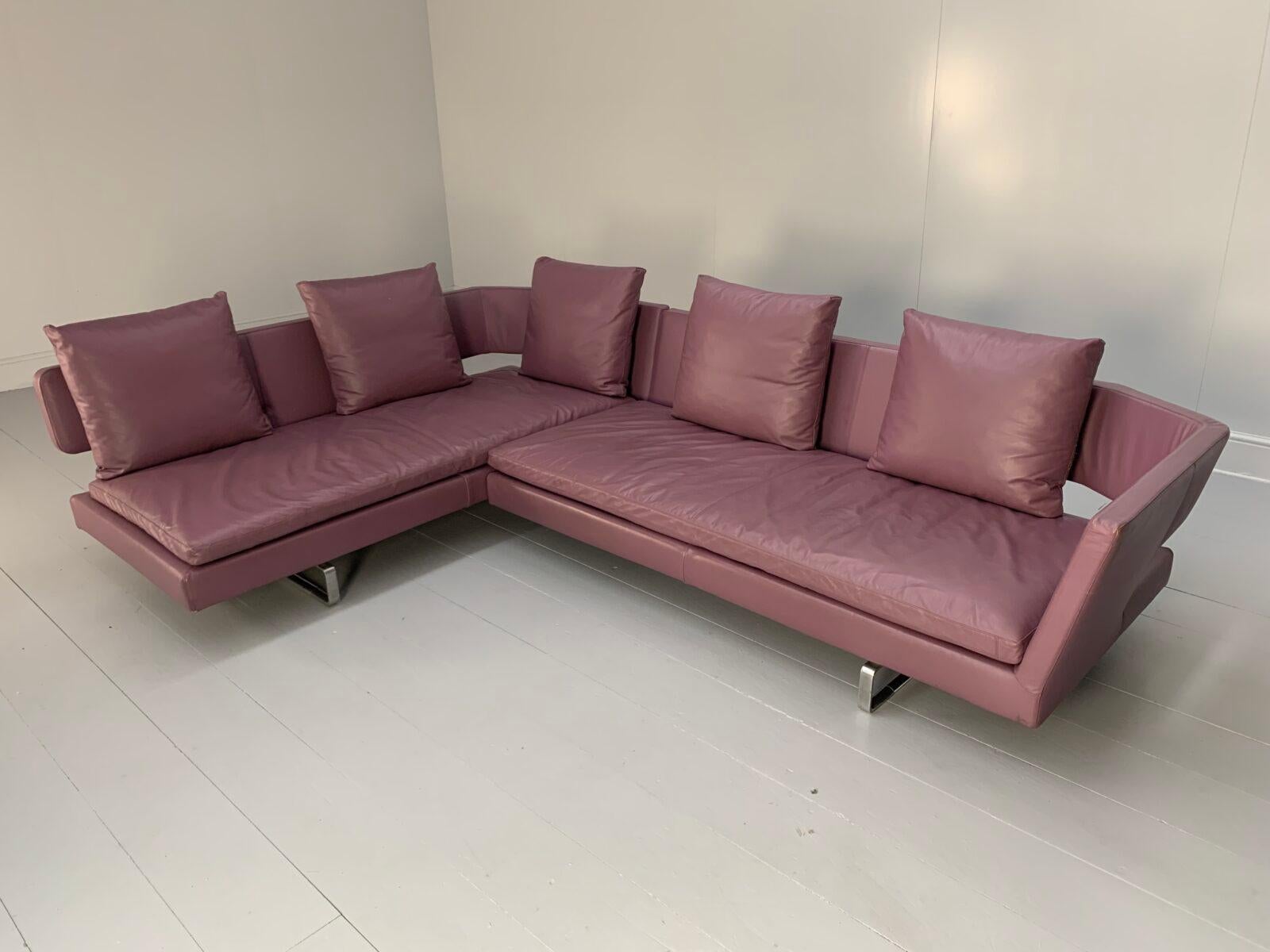 purple leather couch