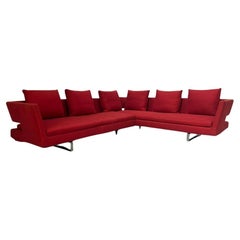 B&B Italia "Arne" 6-Seat L-Shape Sofa - In Red Fabric