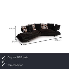B&B Italia Arne Fabric Sofa Gray Corner Sofa Couch