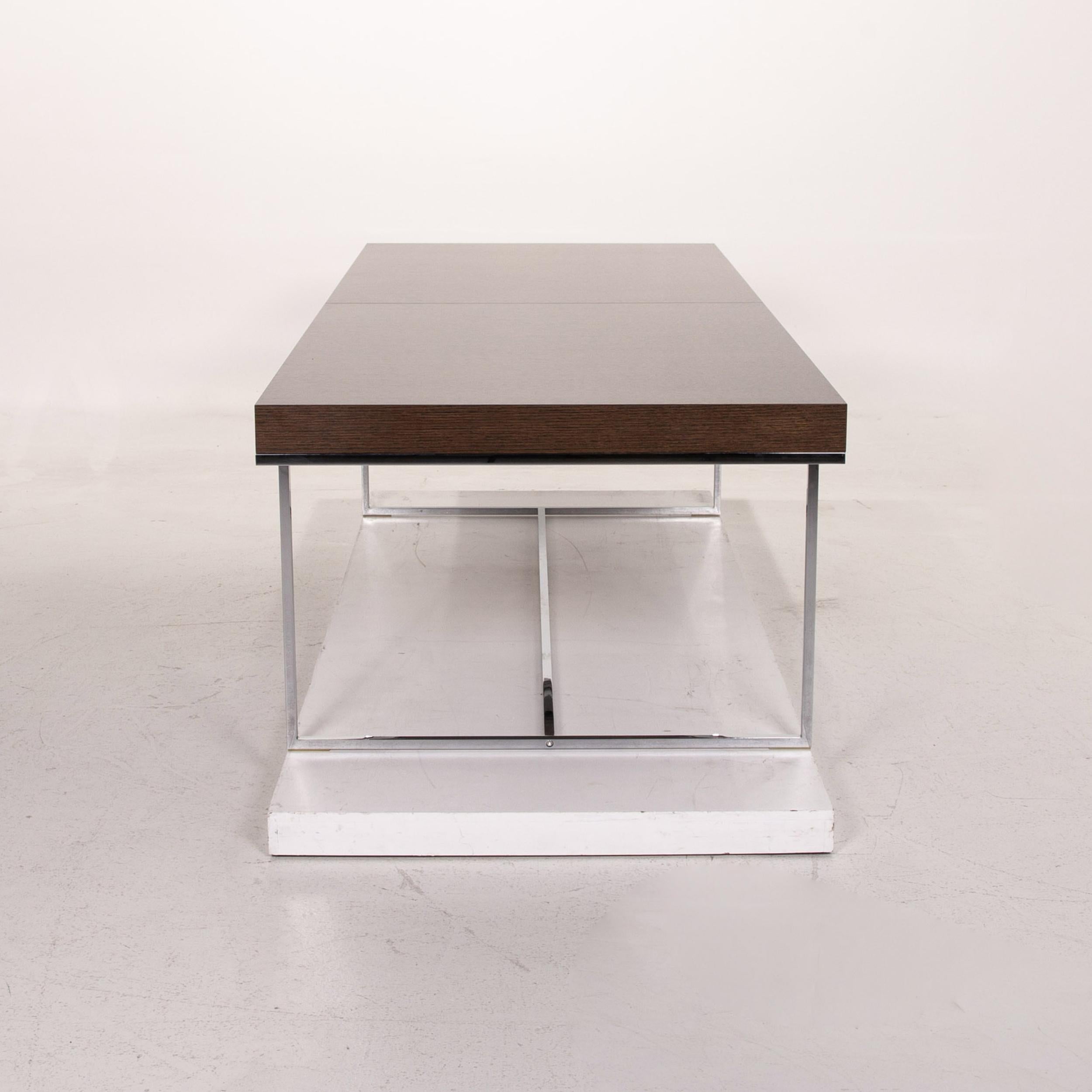 B&B Italia Athos 12 Wood Metal Dining Table Extendable For Sale 1