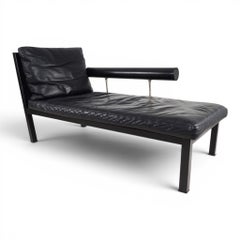 B&B Italia Baisity Leather Chaise Lounge / Daybed by Antonio Citterio, 1980