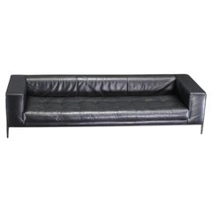 B&B Italia Sofá Simplex Simplice de cuero negro