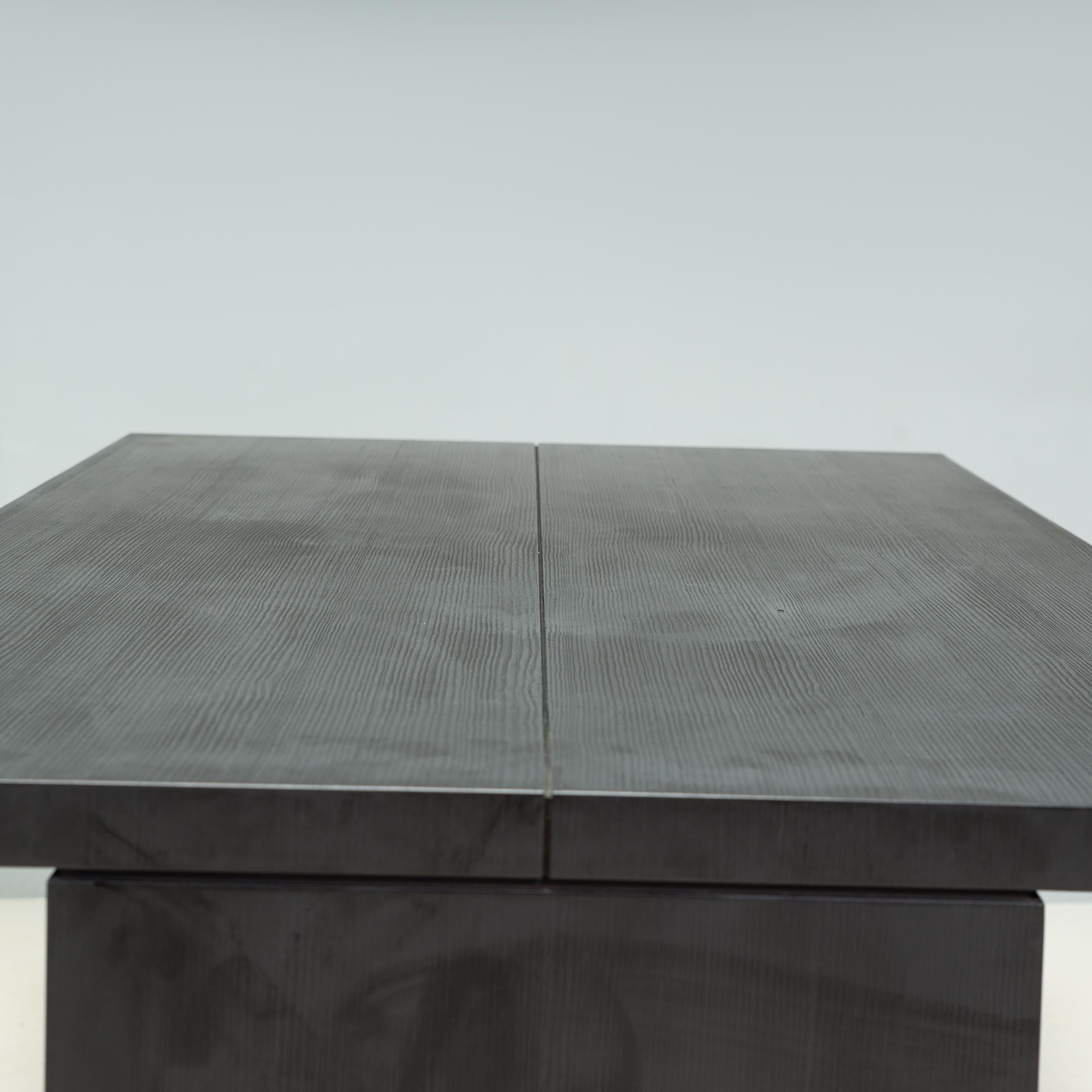B&B Italia by Antonio Citterio Argo Table de salle à manger en chêne noir brossé en vente 1