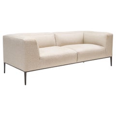 B&B Italia von Antonio Citterio Cremefarbenes Michel Effe Zweisitzer-Sofa aus Stoff