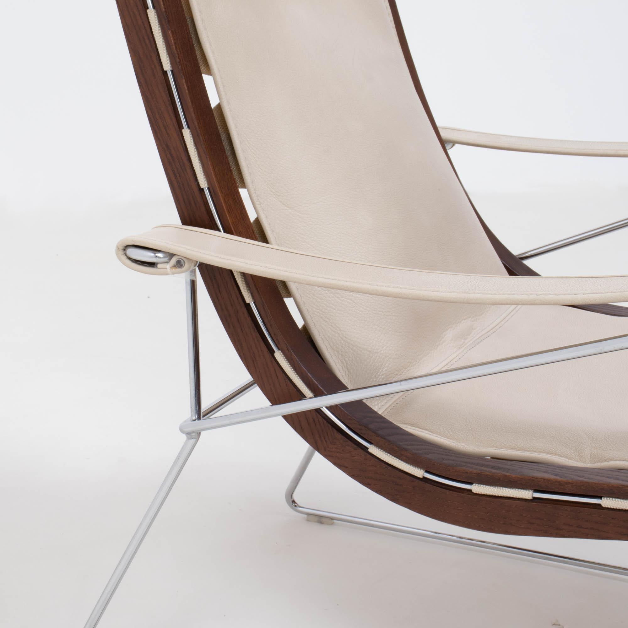 Italian B&B Italia by Antonio Citterio Cream Leather J.J. Armchair, 2012