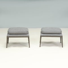 B&B Italia by Antonio Citterio Houndstooth Mirto Ottomans, Set of 2