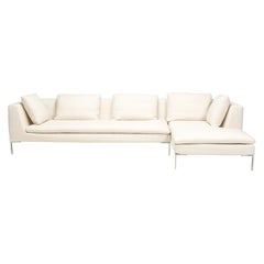 B&B Italia by Antonio Citterio Ivory Cream Fabric Charles Corner Sofa, 2022