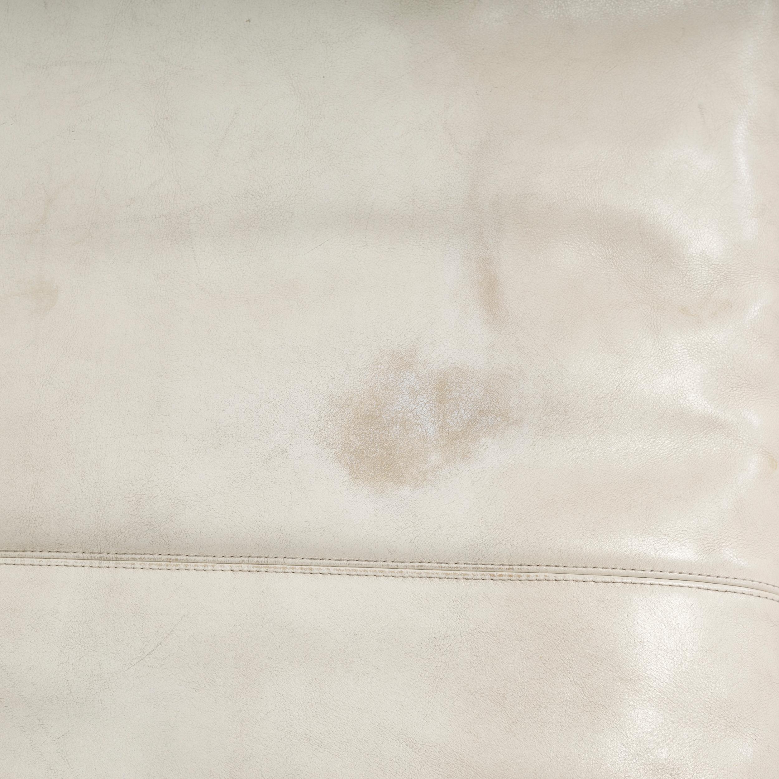 B&B Italia by Antonio Citterio Elfenbeinfarbenes Leder Charles Ecksofa 10