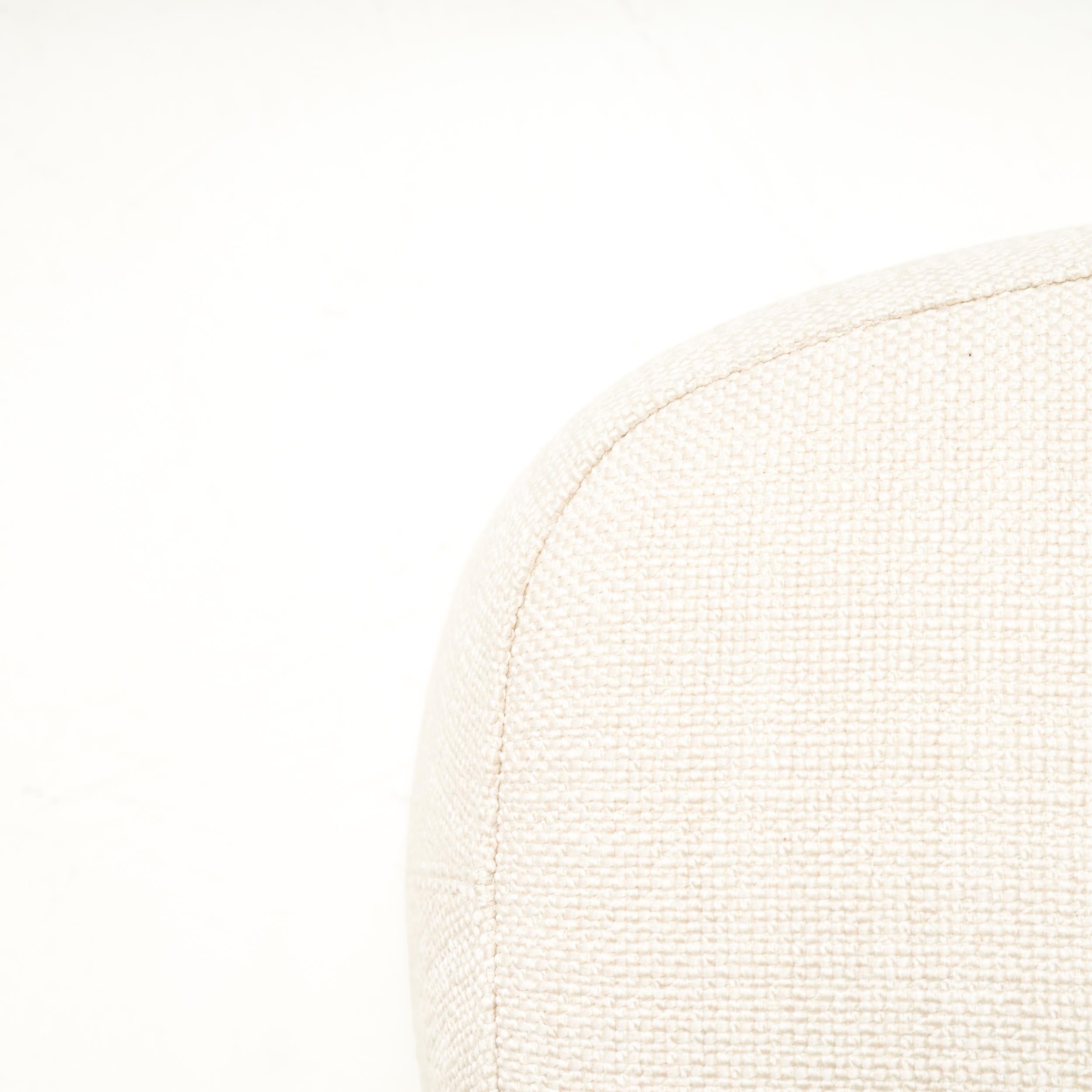B&B Italia by Antonio Citterio Ivory Fabric Frank Ottomans, Set of 2 4