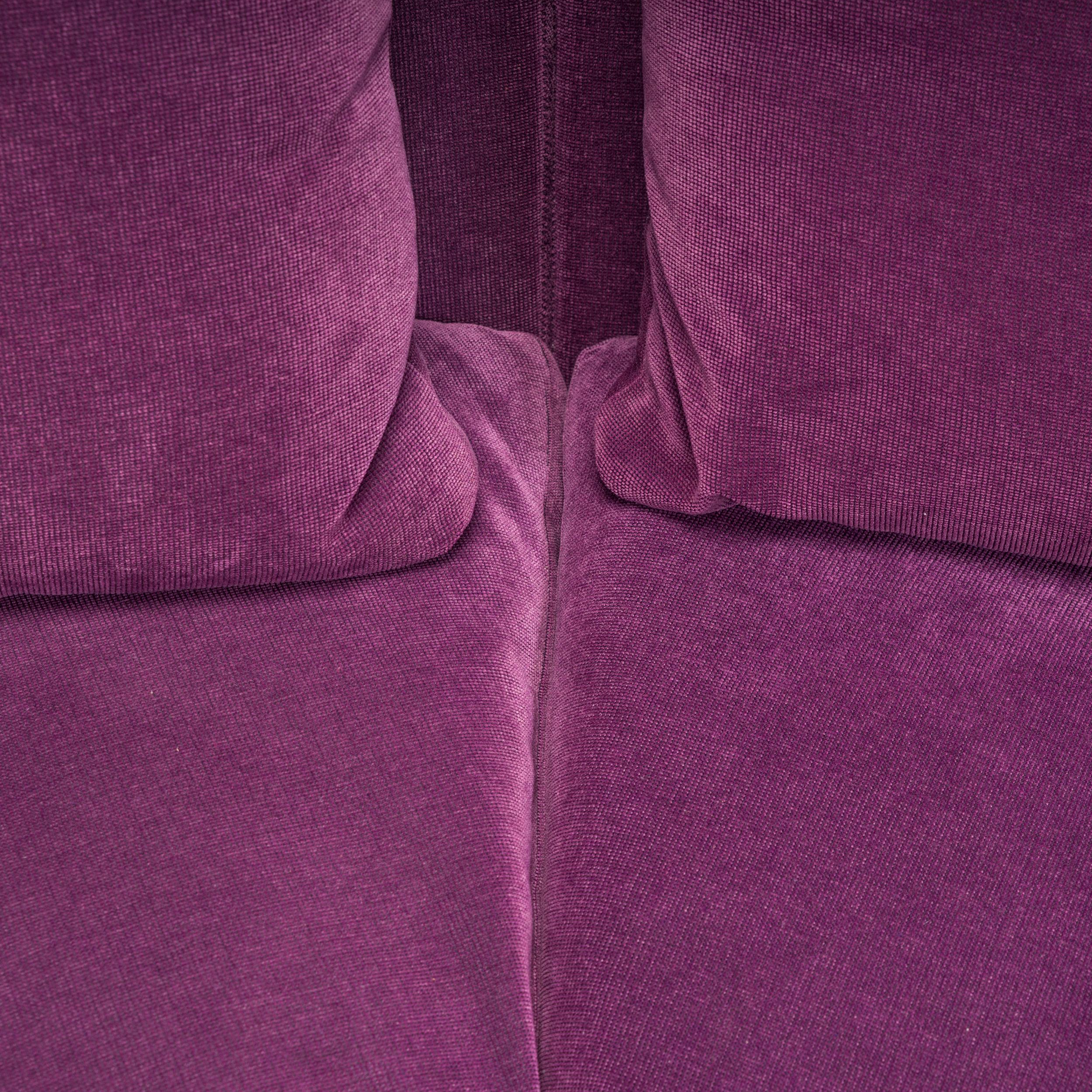 B&B Italia by Antonio Citterio Purple Fabric A320CS Arne Sofa, 2007 For Sale 3