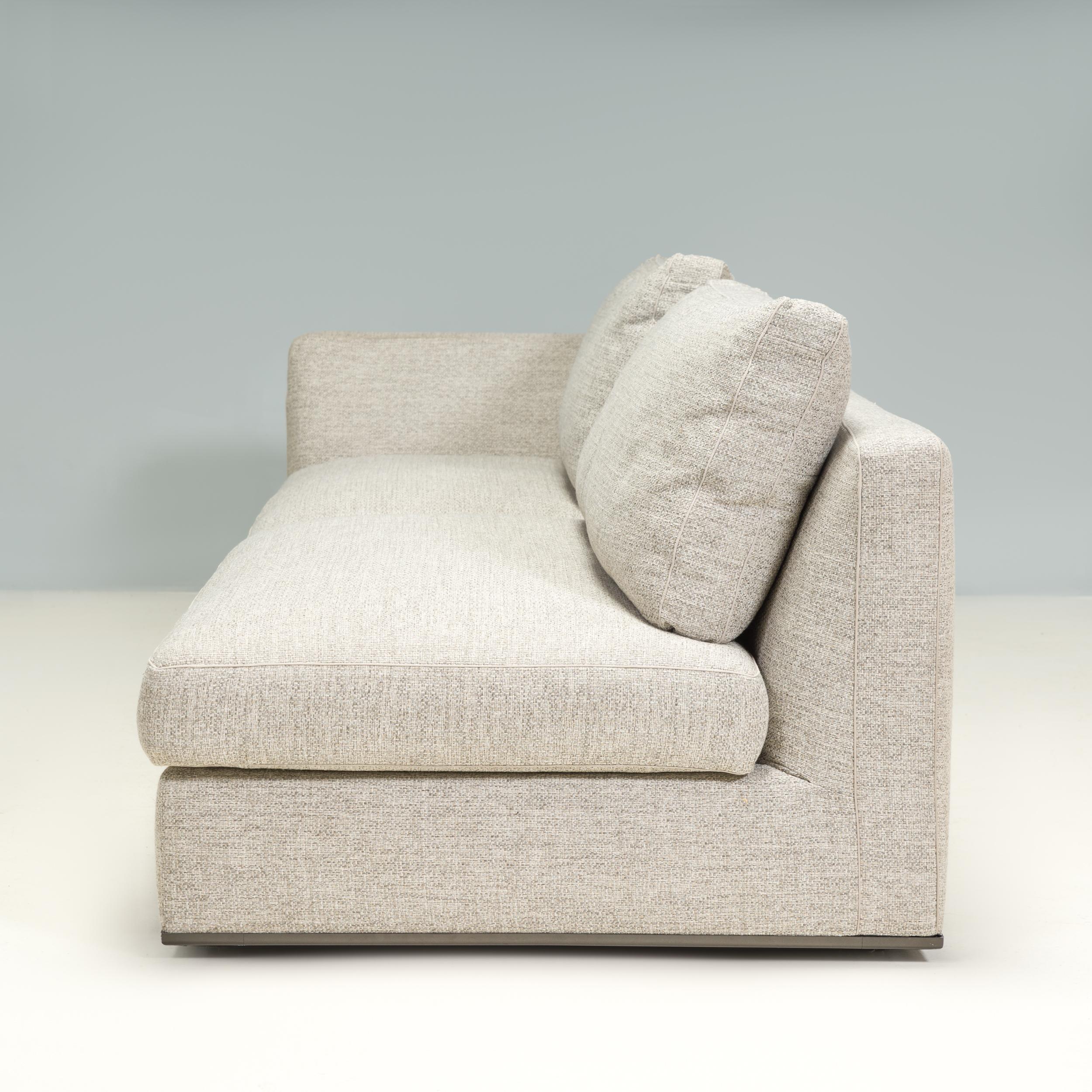 Tissu Sofa d'angle B&B Italia par Antonio Citterio Richard en tissu gris en vente