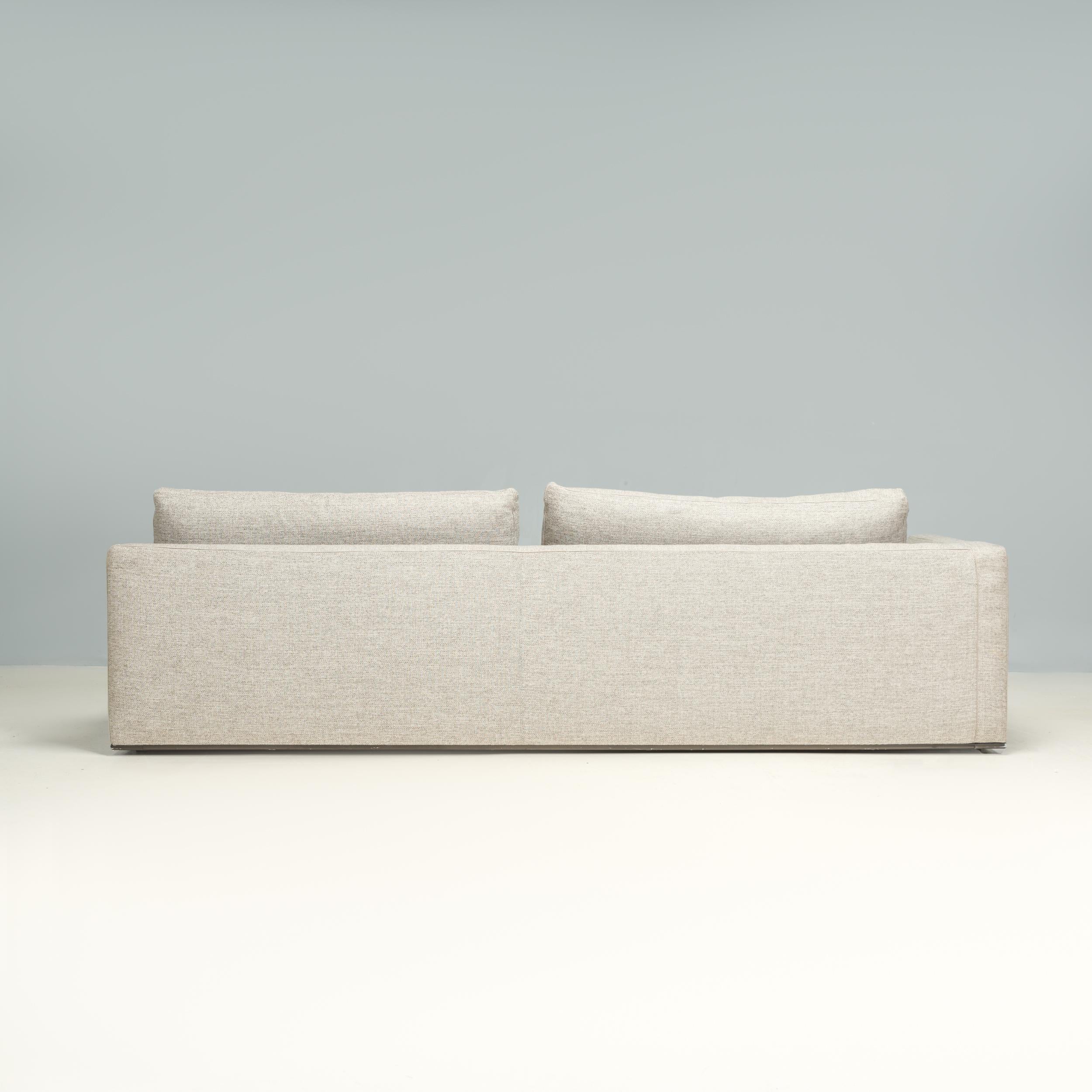 Sofa d'angle B&B Italia par Antonio Citterio Richard en tissu gris en vente 1