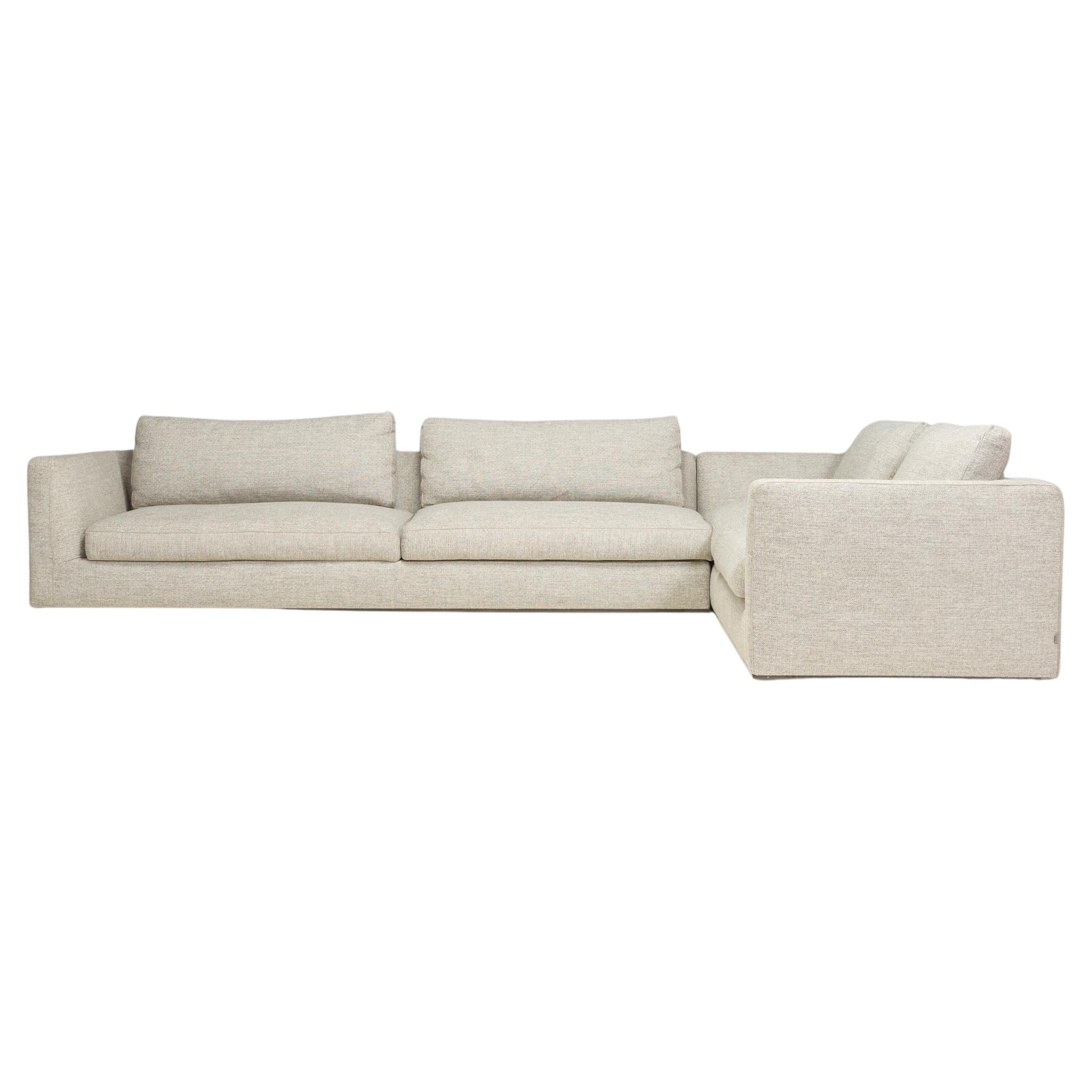 Sofa d'angle B&B Italia par Antonio Citterio Richard en tissu gris en vente