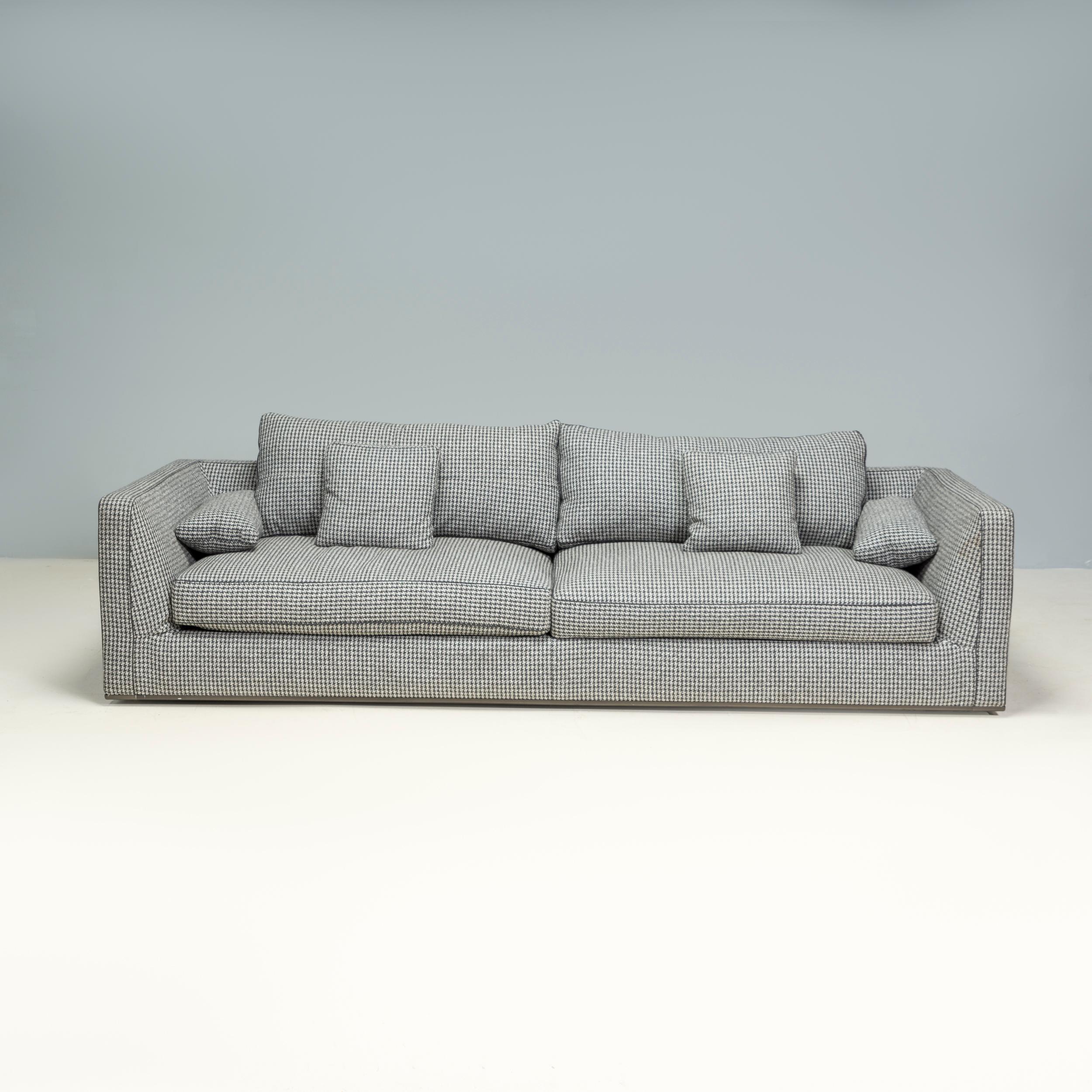 Originally designed by Antonio Citterio for B&B Italia in 2016, the Richard sofa is a fantastic example of contemporary Italian design. 

The three seat sofa is constructed from a tubular steel frame, with a slimline tuxedo style silhouette. 

With