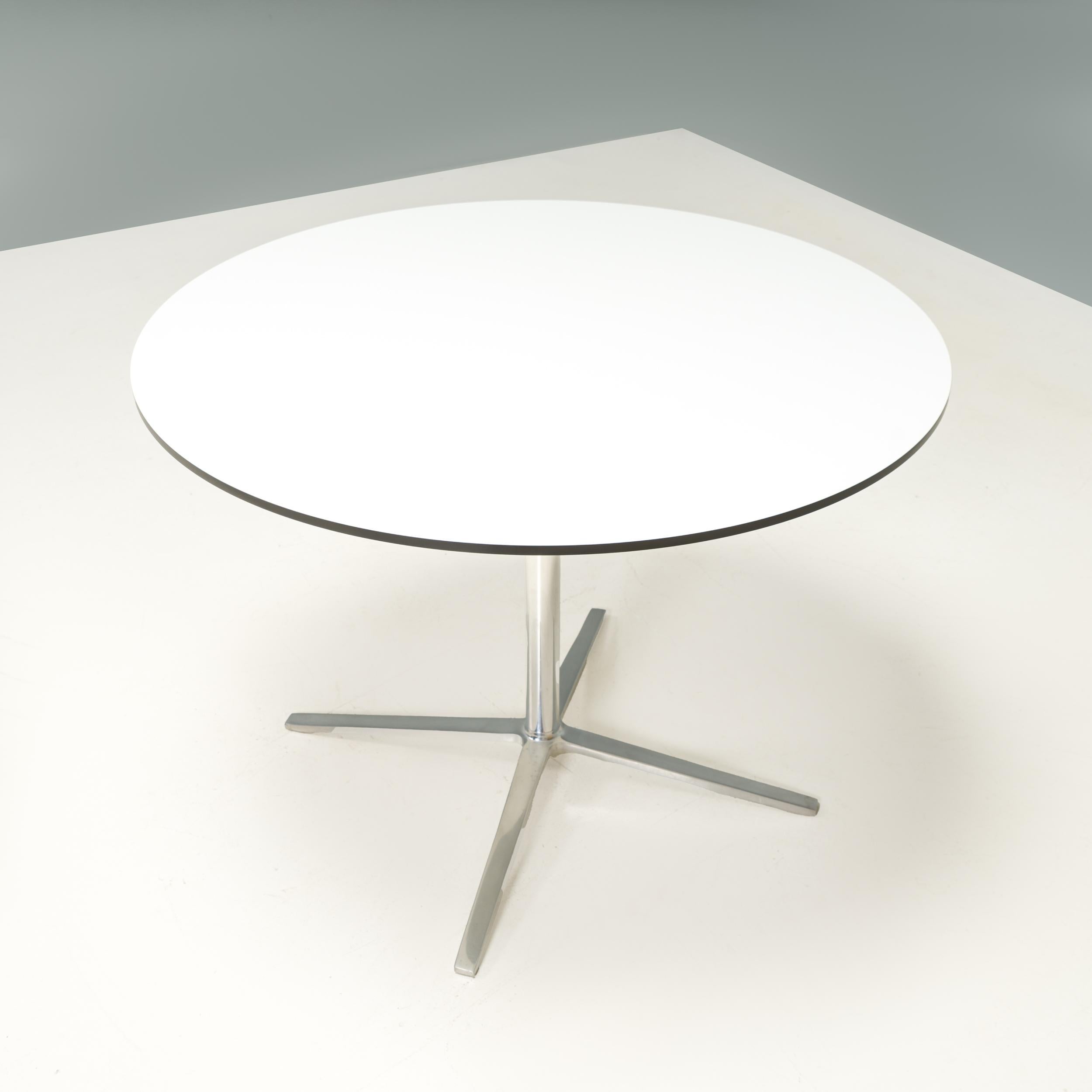 Originally designed by Jeffrey Bernett in 2006, the Cosmos table range is manufactured by B&B Italia and is a fantastic example of minimalist design

Simple yet elegant, this Cosmos dining table was made in 2007 and features a sleek four star base
