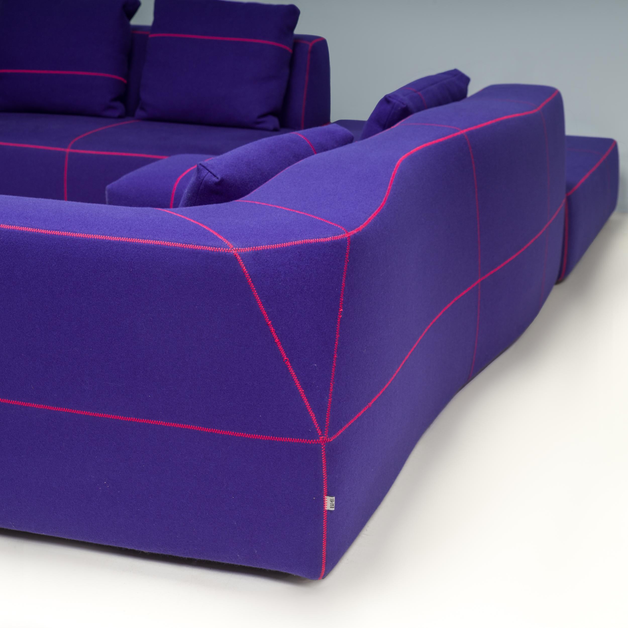 B&B Italia by Patricia Urquiola Purple Bend Three Pieces Modular Sofa (Canapé modulaire trois pièces) 3