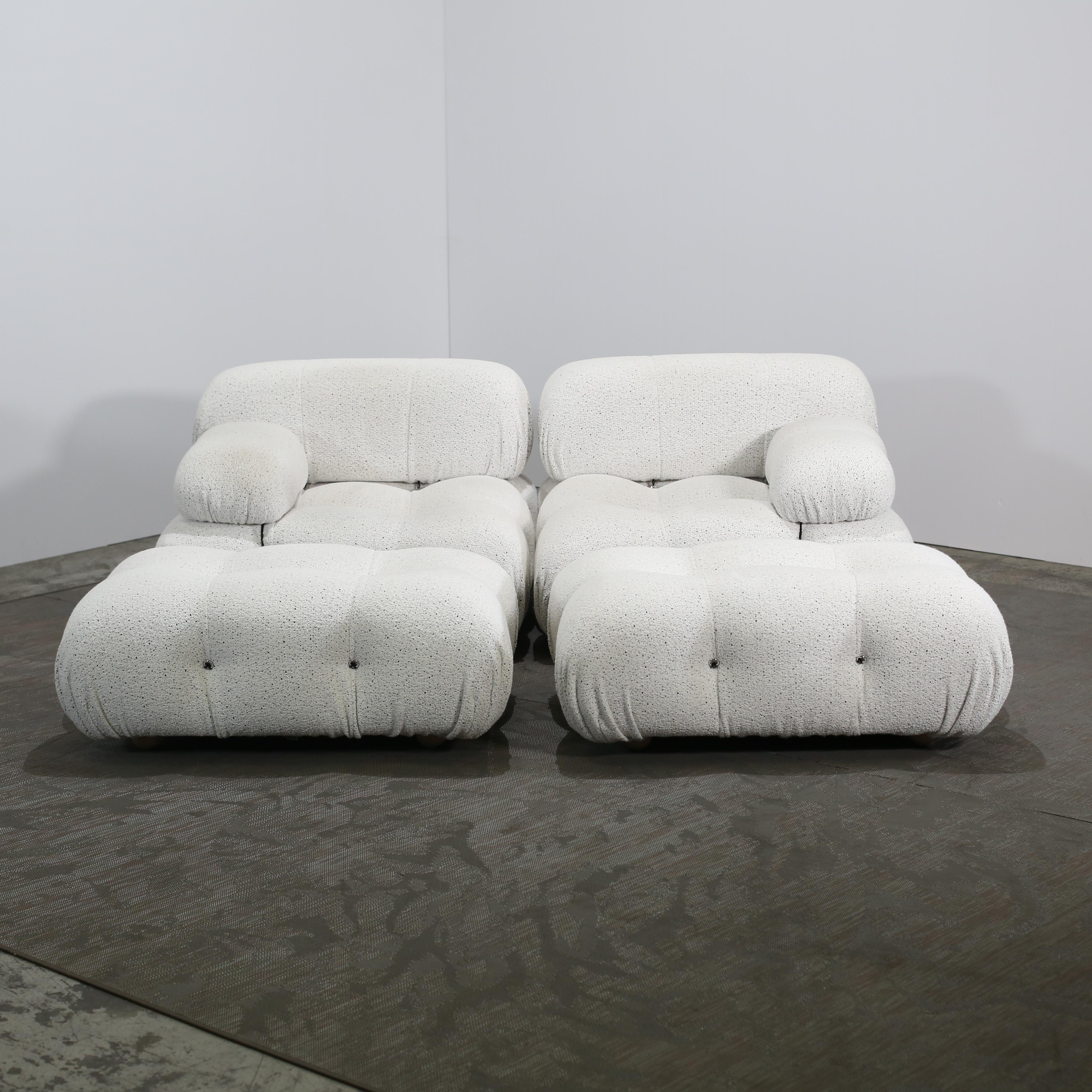 B&B Italia Camaleonda Modular Sofas and Matching Ottomans For Sale 3